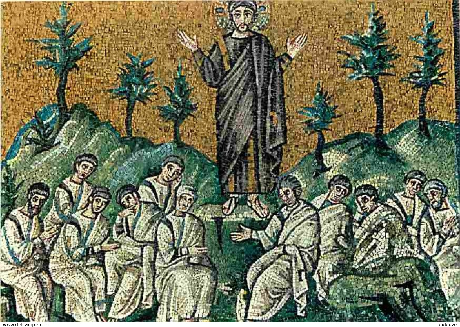 Art - Mosaique Religieuse - Ravenna - S Appolinare Nuovo - La Prière Au Jardin Du Gersémant - CPM - Voir Scans Recto-Ver - Schilderijen, Gebrandschilderd Glas En Beeldjes