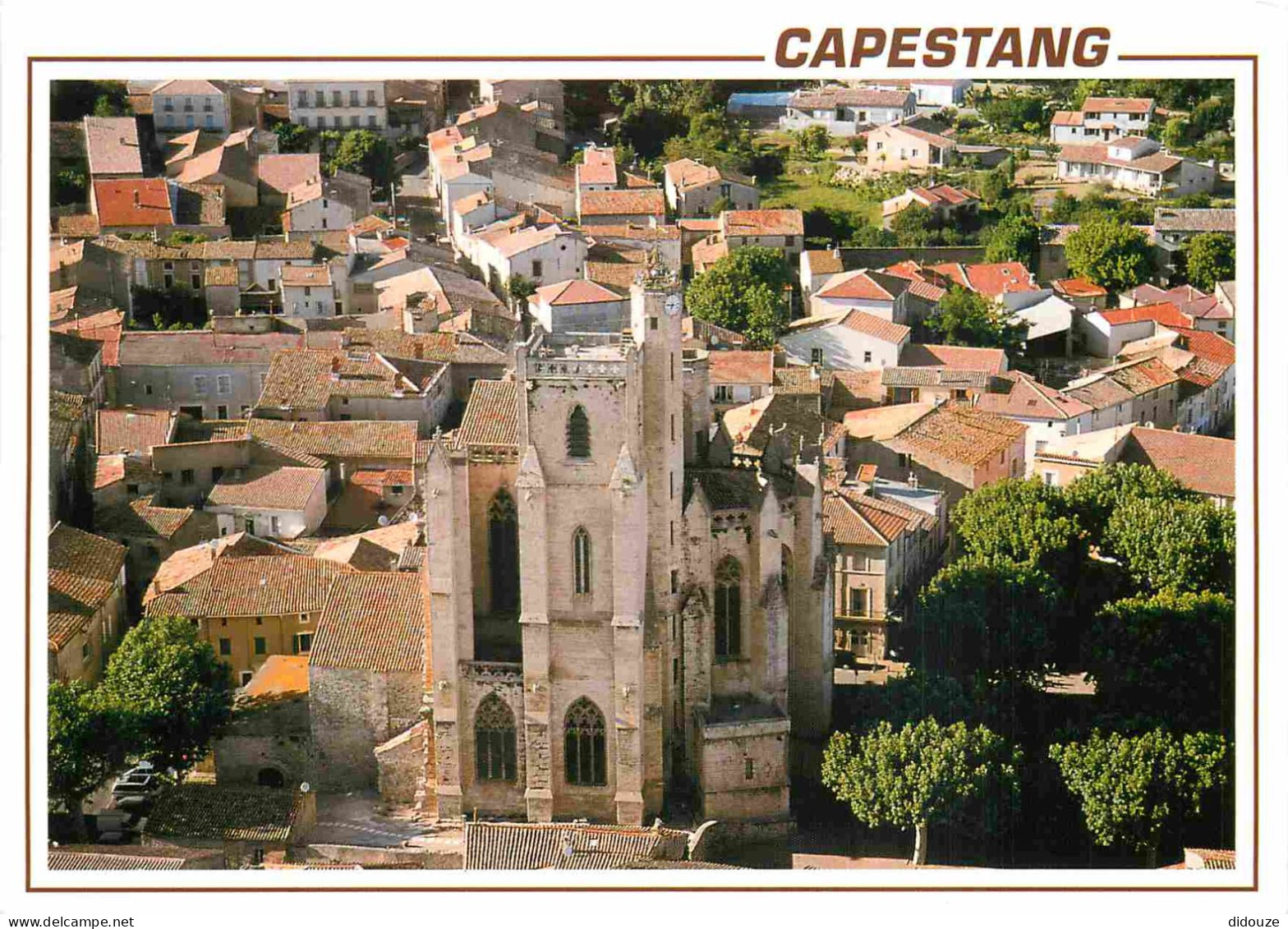 34 - Capestang - La Cathédrale - Vue Aérienne - CPM - Carte Neuve - Voir Scans Recto-Verso - Capestang
