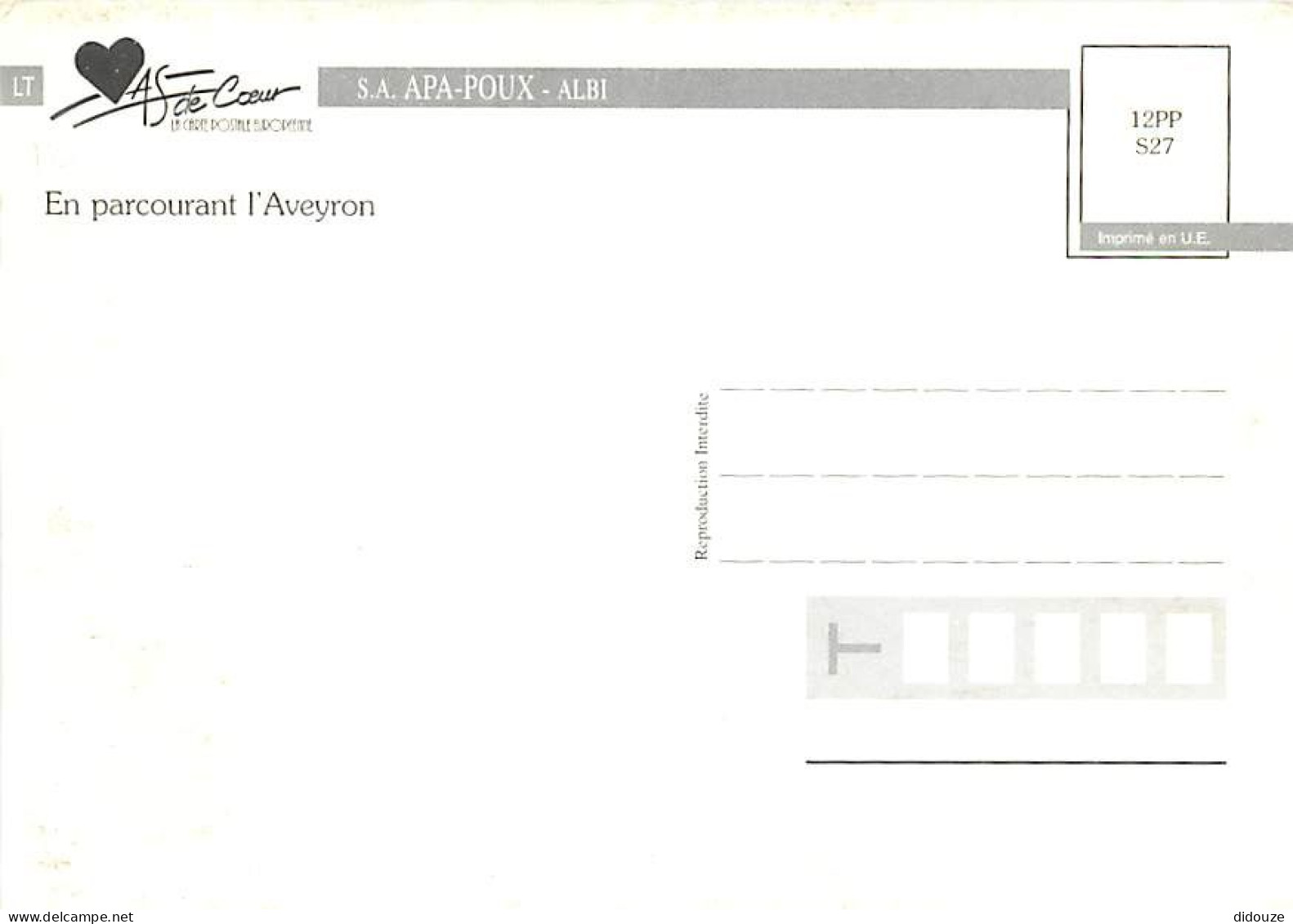 12 - Aveyron - Multivues - CPM - Carte Neuve - Voir Scans Recto-Verso - Autres & Non Classés