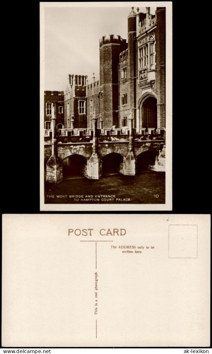 Richmond Upon Thames TO HAMPTON COURT PALACE THE MOAT BRIDGE 1931 - Altri & Non Classificati