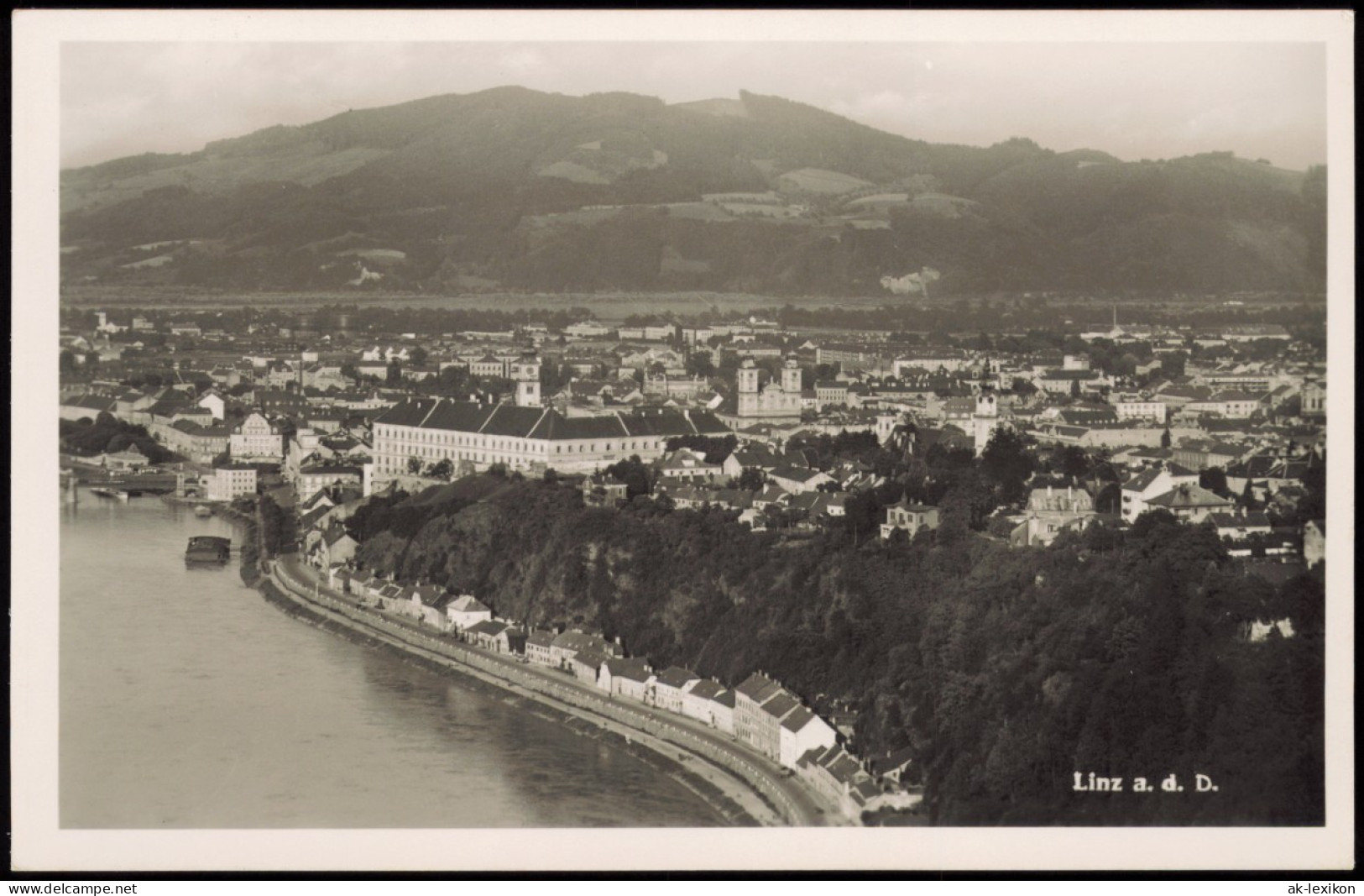 Ansichtskarte Linz Luftbild 1934 - Autres & Non Classés
