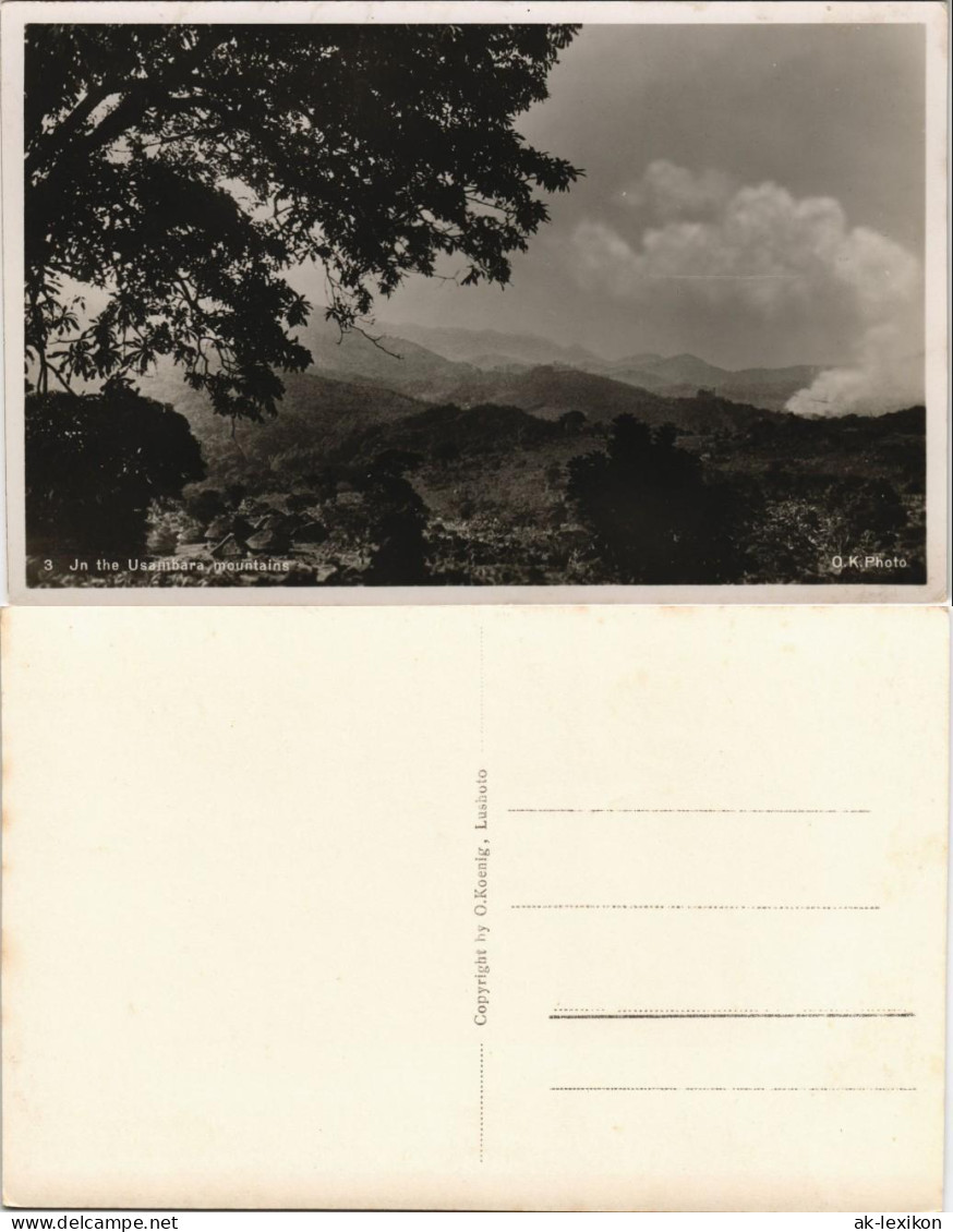 Postcard .Tansania DSWA Tansania Tanzania Usambara Mountain 1930 - Tanzanie