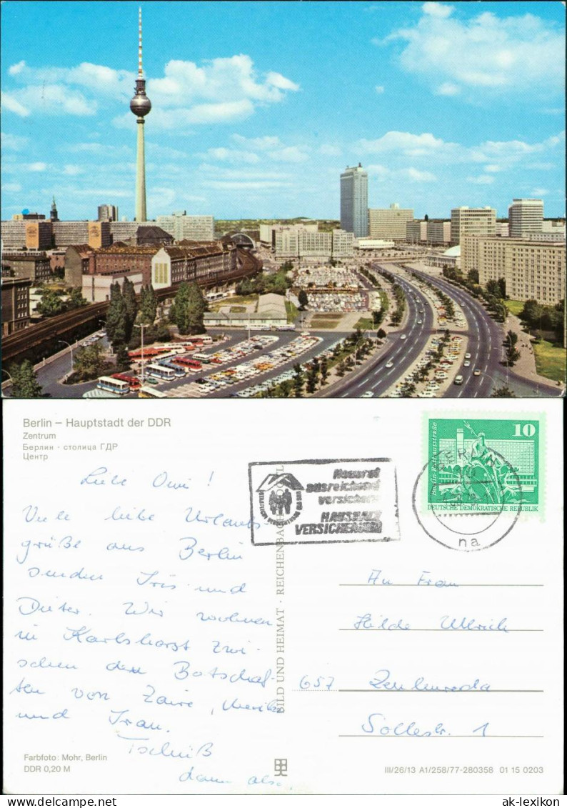 Ansichtskarte Mitte-Berlin Fernsehturm 1979/1977 - Mitte