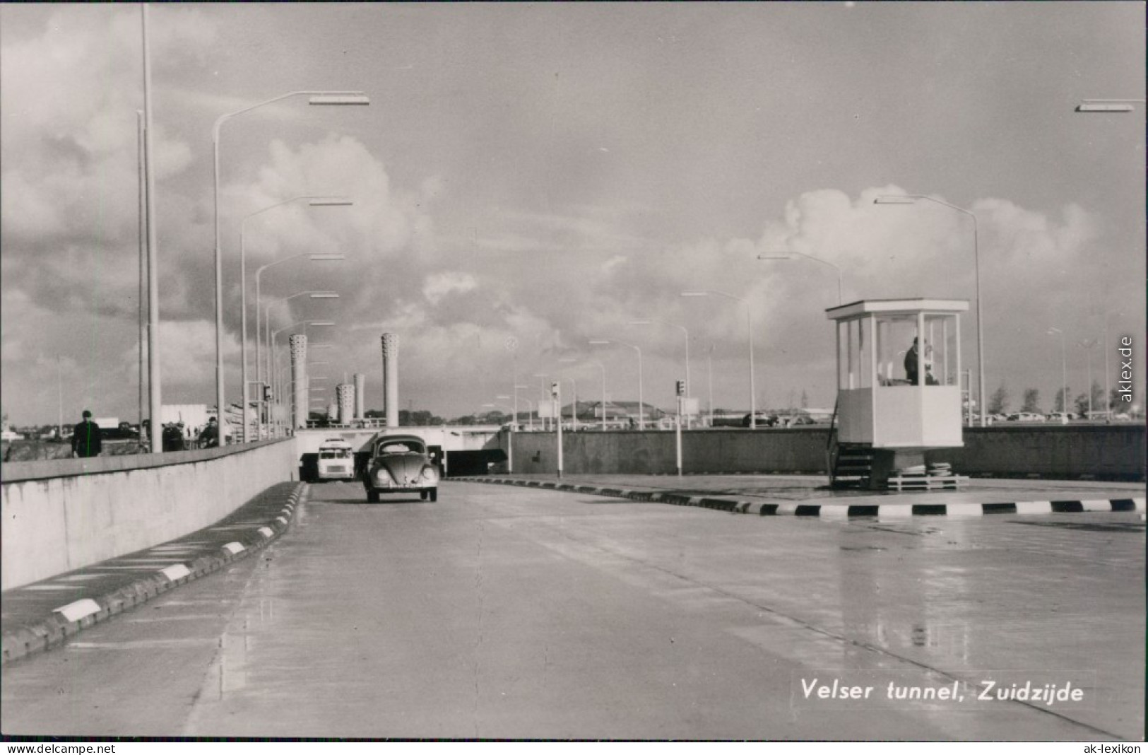 Postkaart Velsen Straßenpartie, Velser Tunnel 1965 - Autres & Non Classés