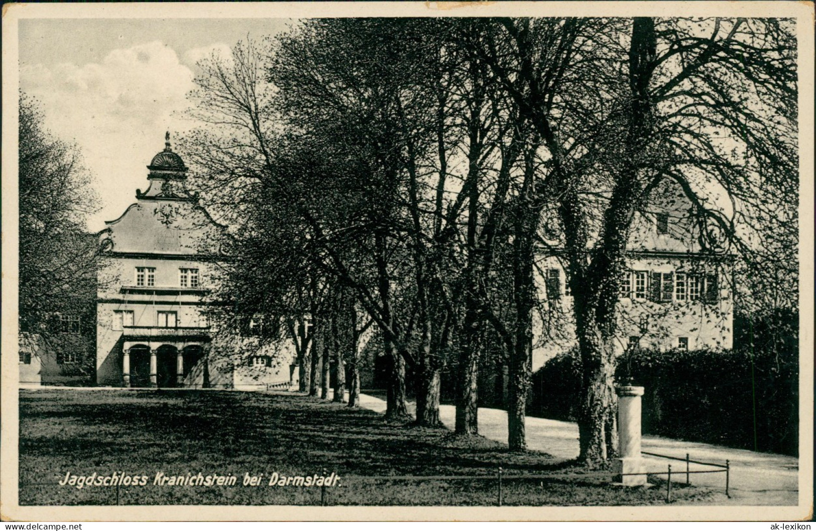 Ansichtskarte Kranichstein-Darmstadt Schloß 1933 - Darmstadt