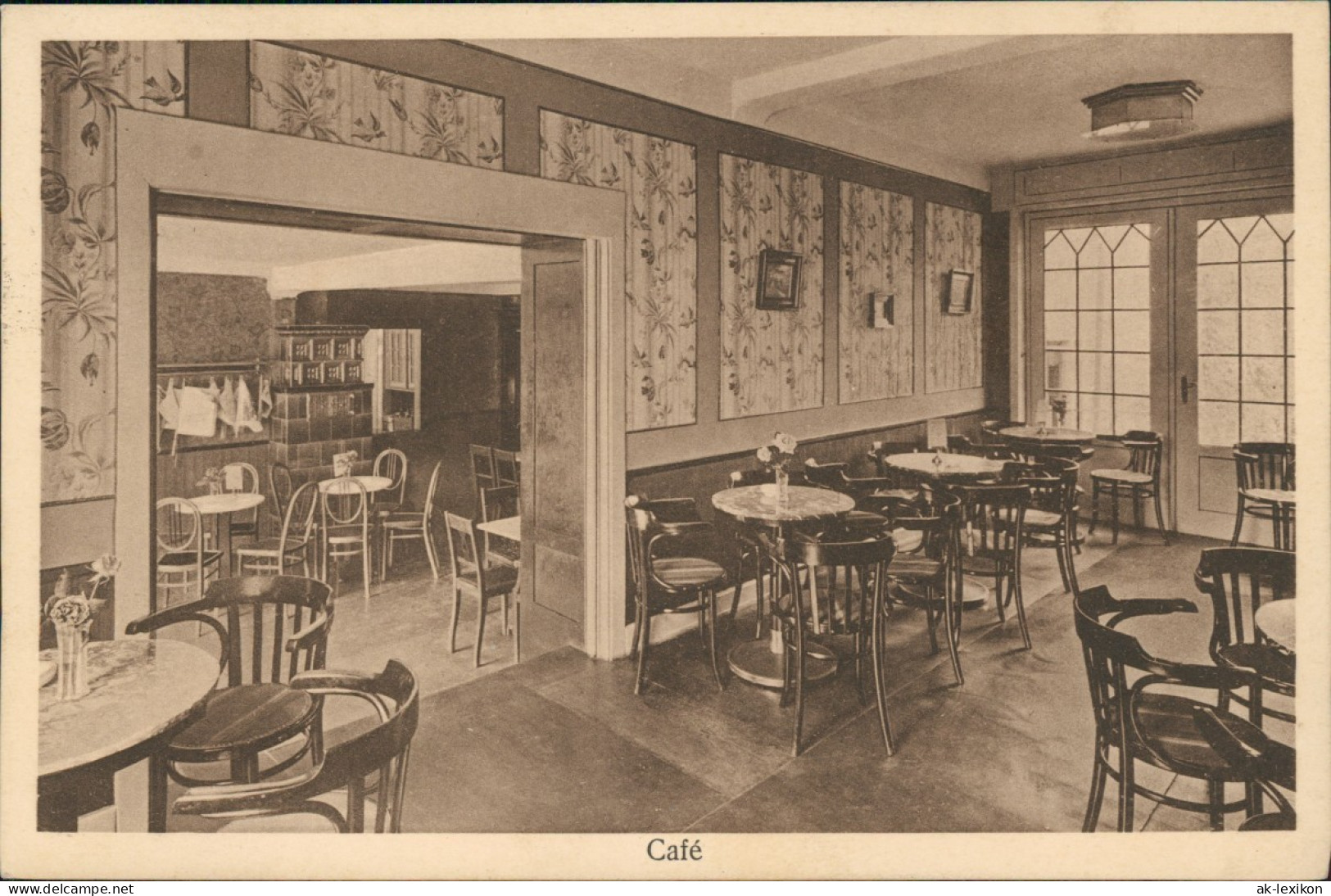 Ansichtskarte Bad Soden (Taunus) Café Und Conditorei Gg. Jung - Gastraum 1929 - Bad Soden