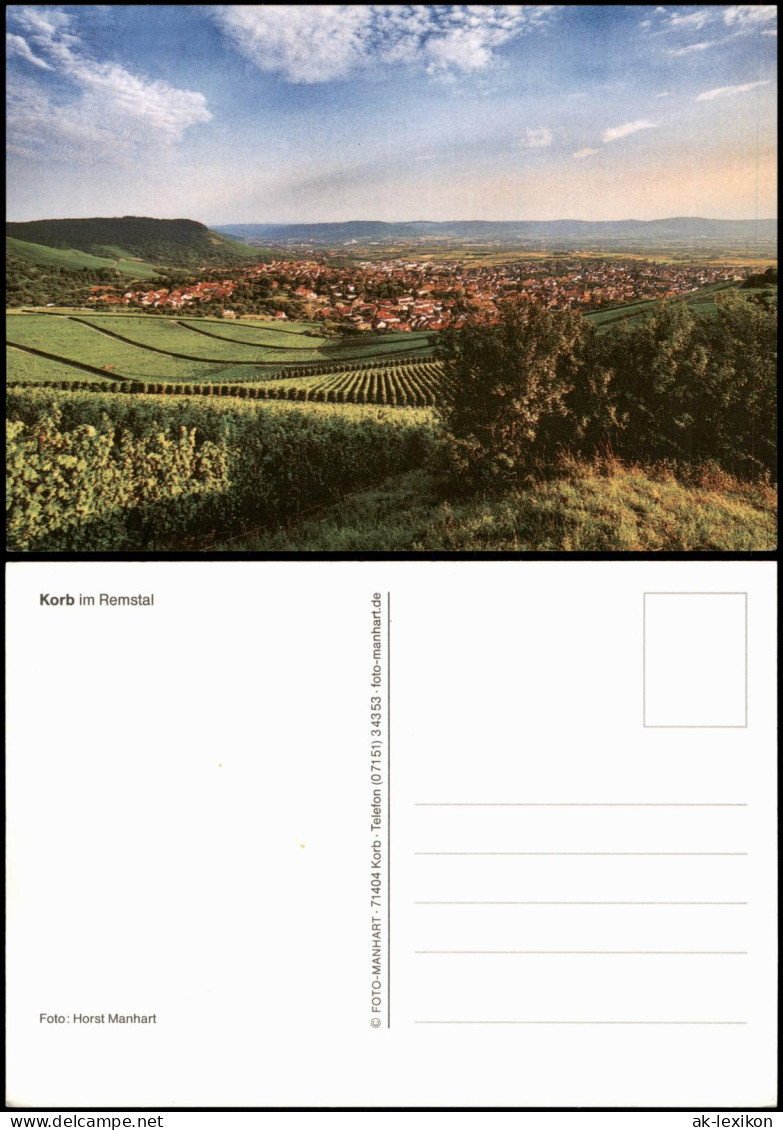 Ansichtskarte  Korb Im Remstal Panorama Von Den Weinbergen Aus 1990 - Zonder Classificatie