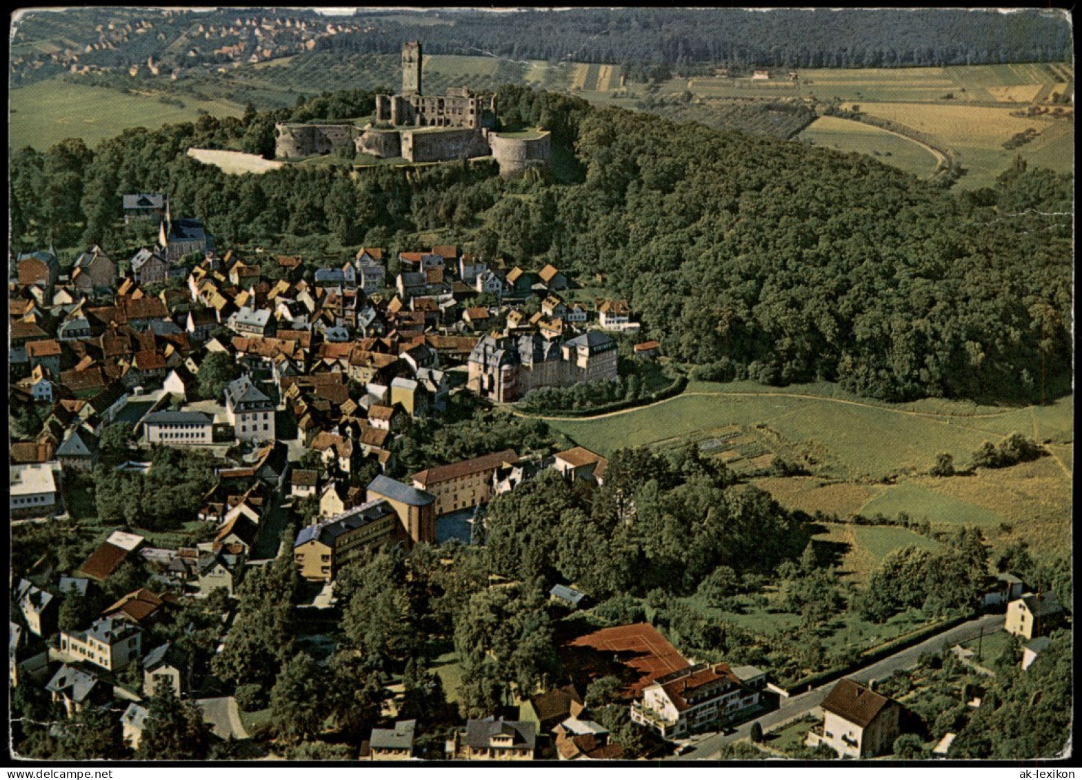 Königstein (Taunus) Luftbild Teilansicht Vom Flugzeug Aus Luftaufnahme 1960 - Koenigstein