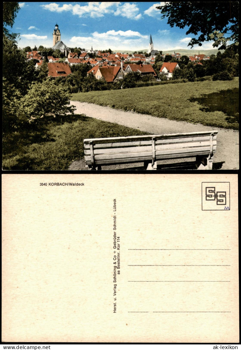 Ansichtskarte Korbach Panorama-Ansicht 1960 - Korbach