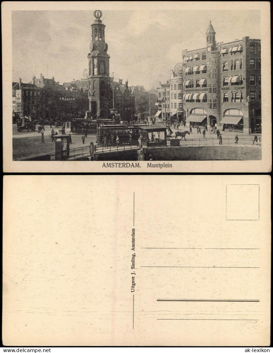 Postkaart Amsterdam Amsterdam Muntplein 1917 - Amsterdam