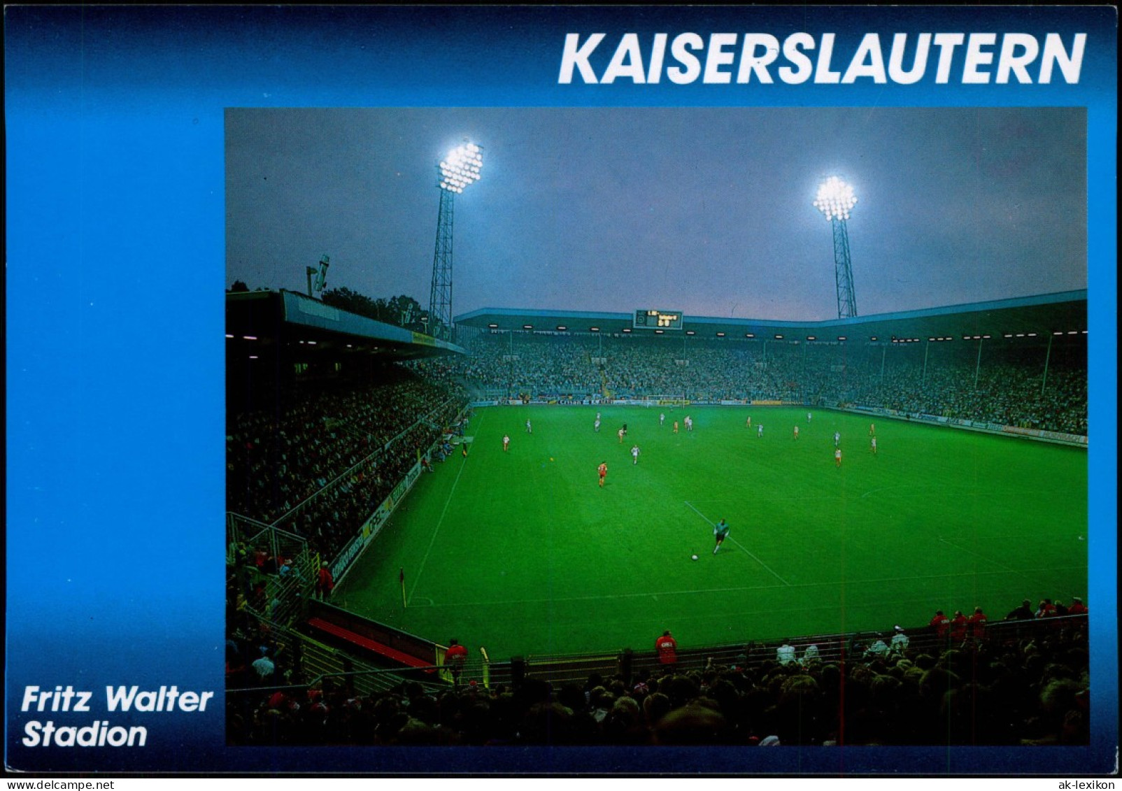 Betzenberg (FCK)-Kaiserslautern Flutlichtspiel, Betzenberg FCK Fußball 1997 - Kaiserslautern