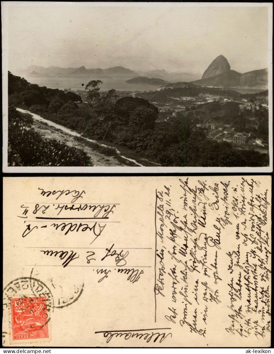 Postcard Rio De Janeiro Blick Auf Die Stadt Vom Stadtrand 1926 - Rio De Janeiro