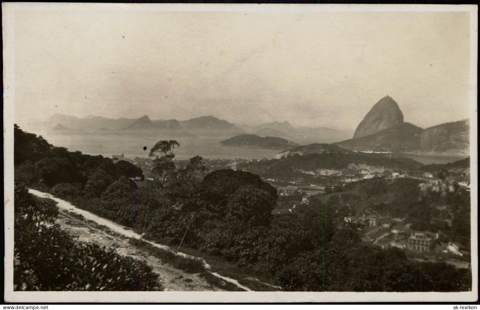 Postcard Rio De Janeiro Blick Auf Die Stadt Vom Stadtrand 1926 - Rio De Janeiro