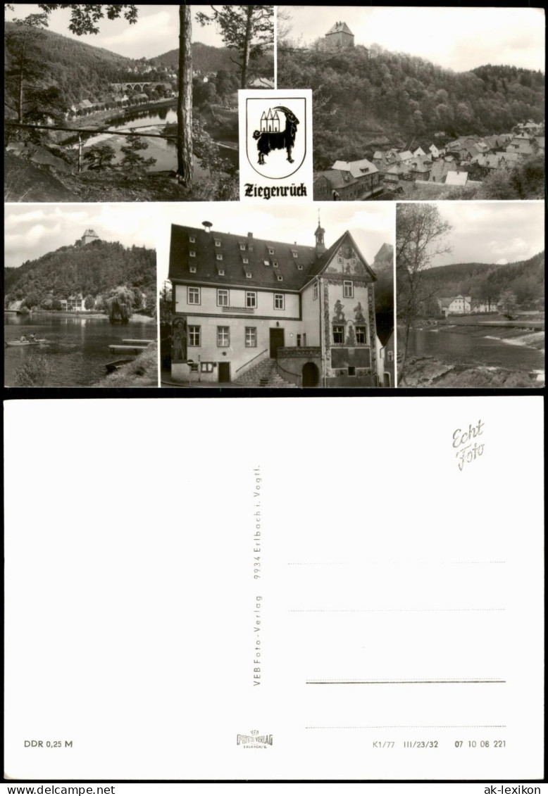 Ansichtskarte Ziegenrück/Saale Stadtteilansichten 1971 - Ziegenrück