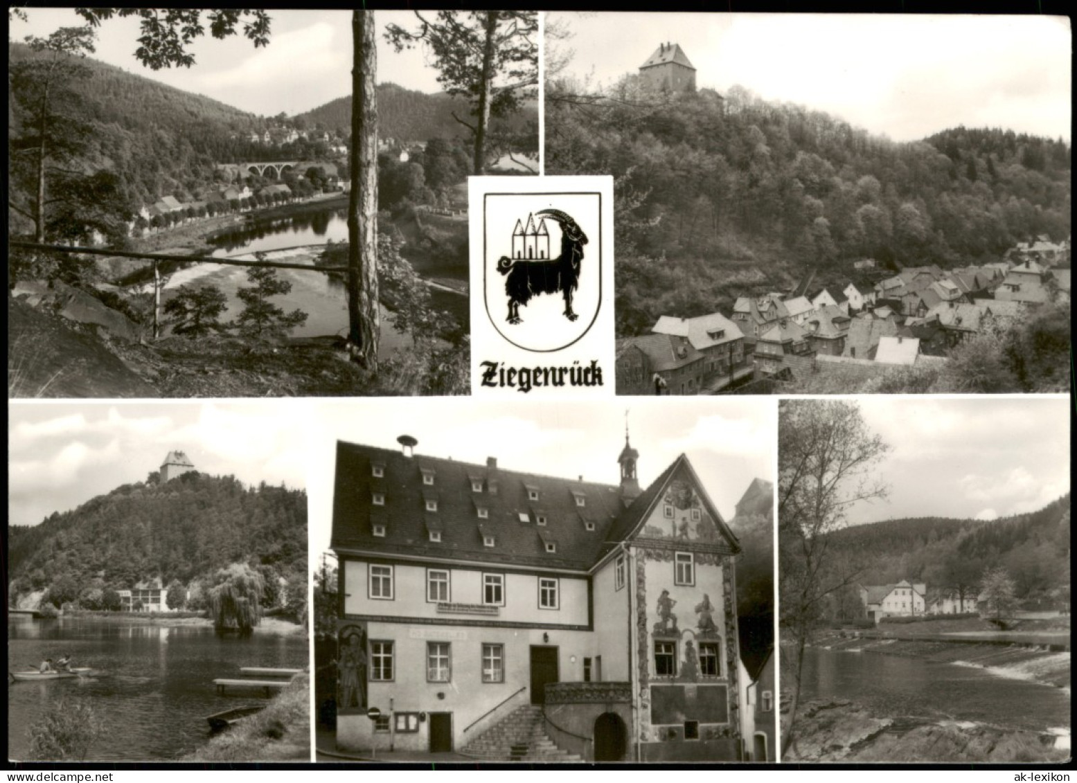 Ansichtskarte Ziegenrück/Saale Stadtteilansichten 1971 - Ziegenrück