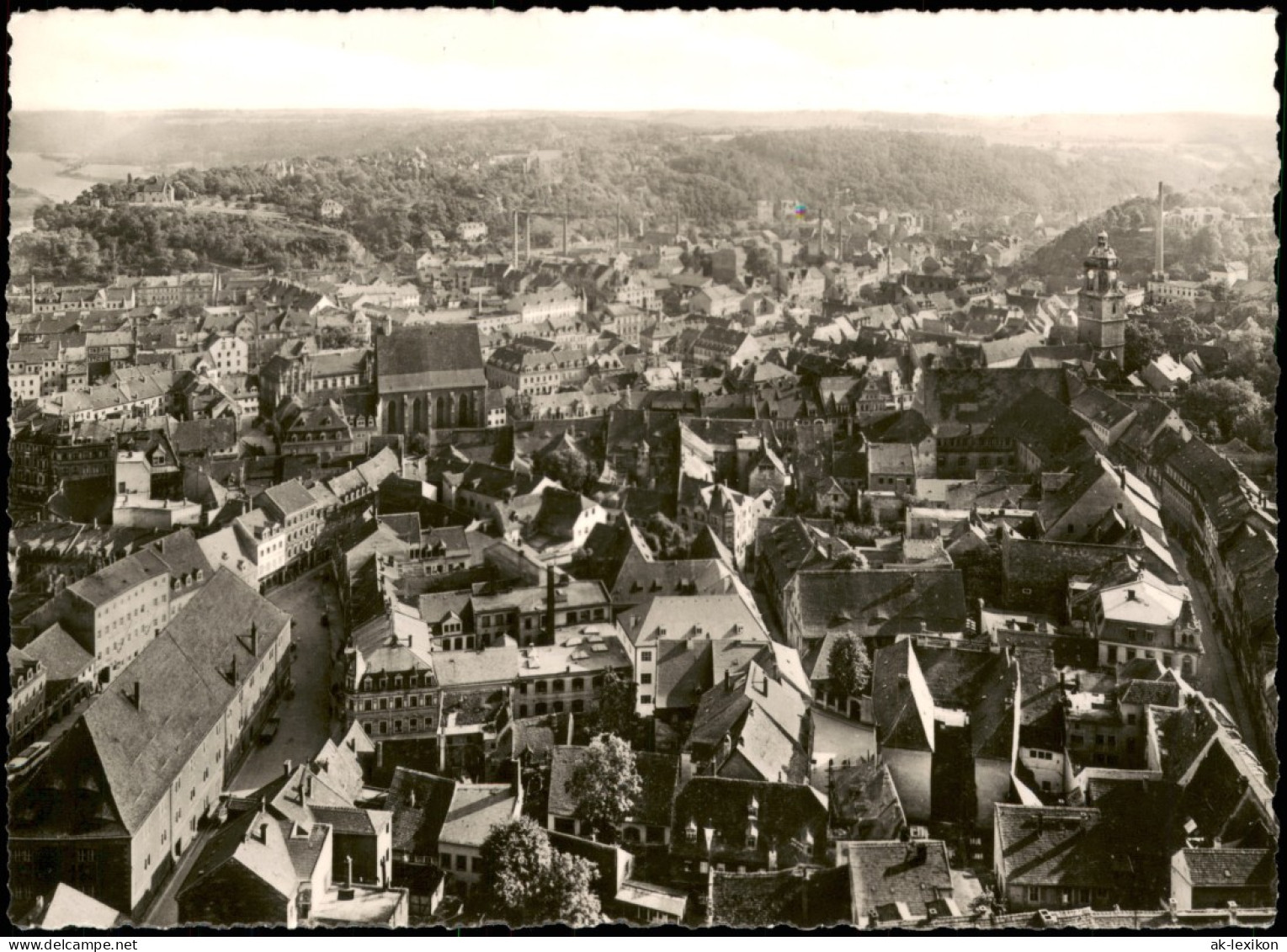 Meißen Blick Vom Burgberg über Die Stadt Nach Dem Plössen 1962 - Meissen