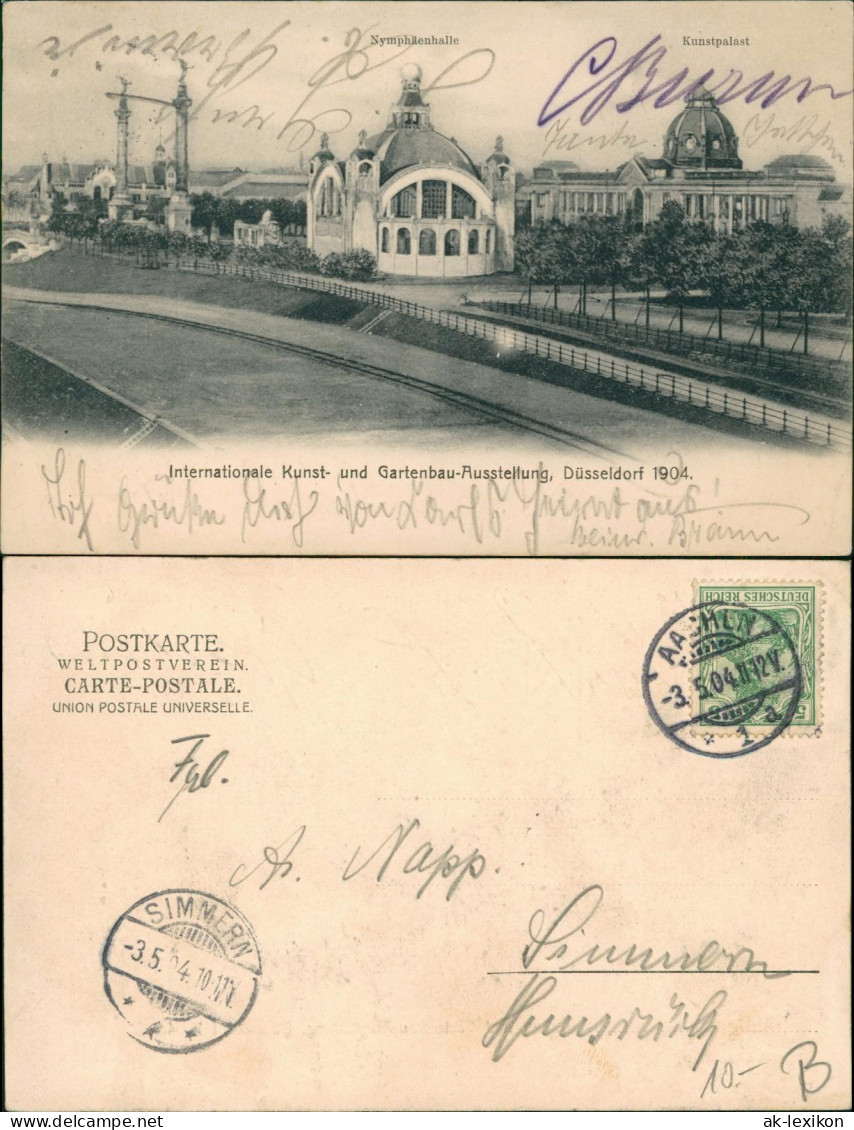 Düsseldorf Kunst- Und Gartenbauausstellung Nymphäenhalle Kunstpalast 1904 - Duesseldorf