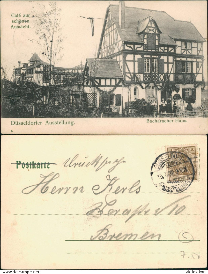 Düsseldorf Düsseldorfer Ausstellung Café Bacharacher Haus 1902 - Duesseldorf