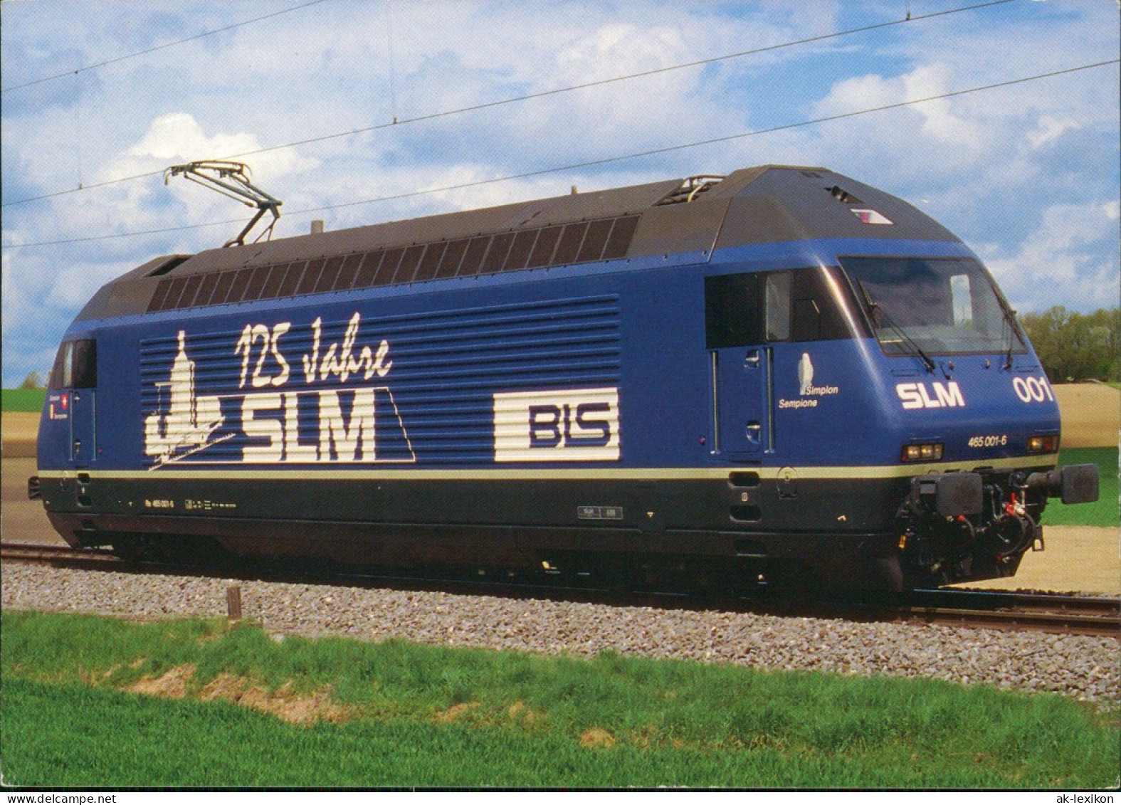 Verkehr Eisenbahn & Zug-Lokomotive BLS Re 465 001 "125 Jahre SLM" 1996 - Trains