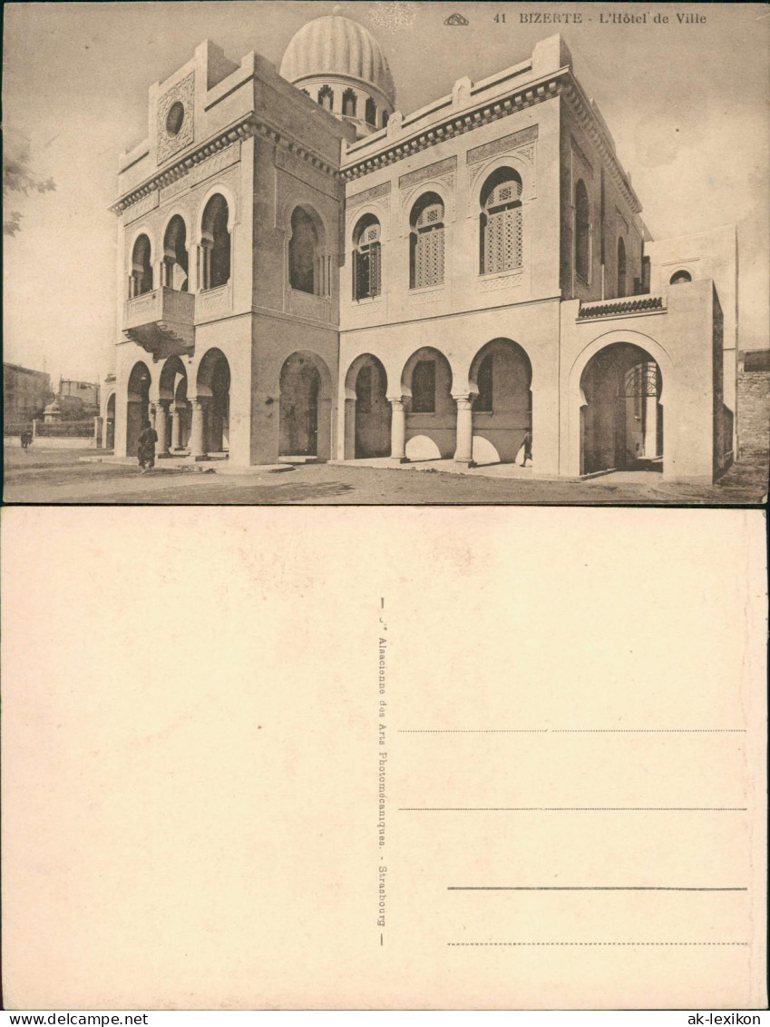 Bizerte بنزرت L'Hôtel De Ville, Gebäude-Ansicht Rathaus 1910 - Tunesië