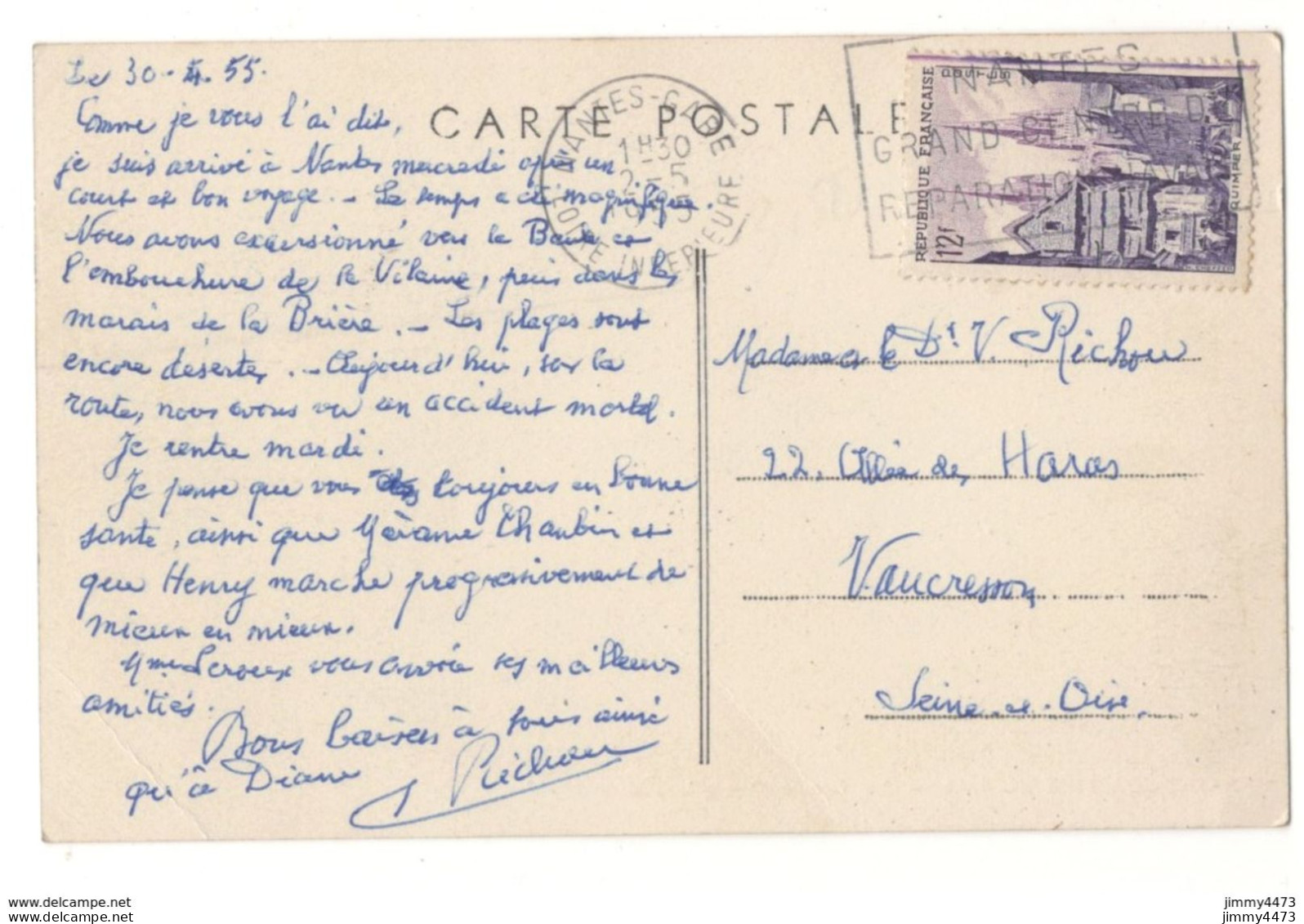 CPA - SAINT-JOACHIM En 1955 (L.-Inf.) La Grande-Brière - Fédrun - Imp.. COMBIER " CIM " - Saint-Joachim