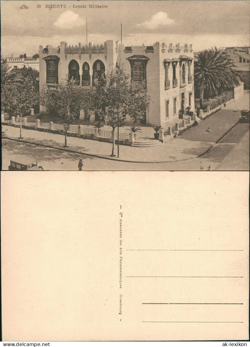 Postcard Bizerte بنزرت Gebäude-Ansicht, Cercle Militaire 1910 - Tunesië