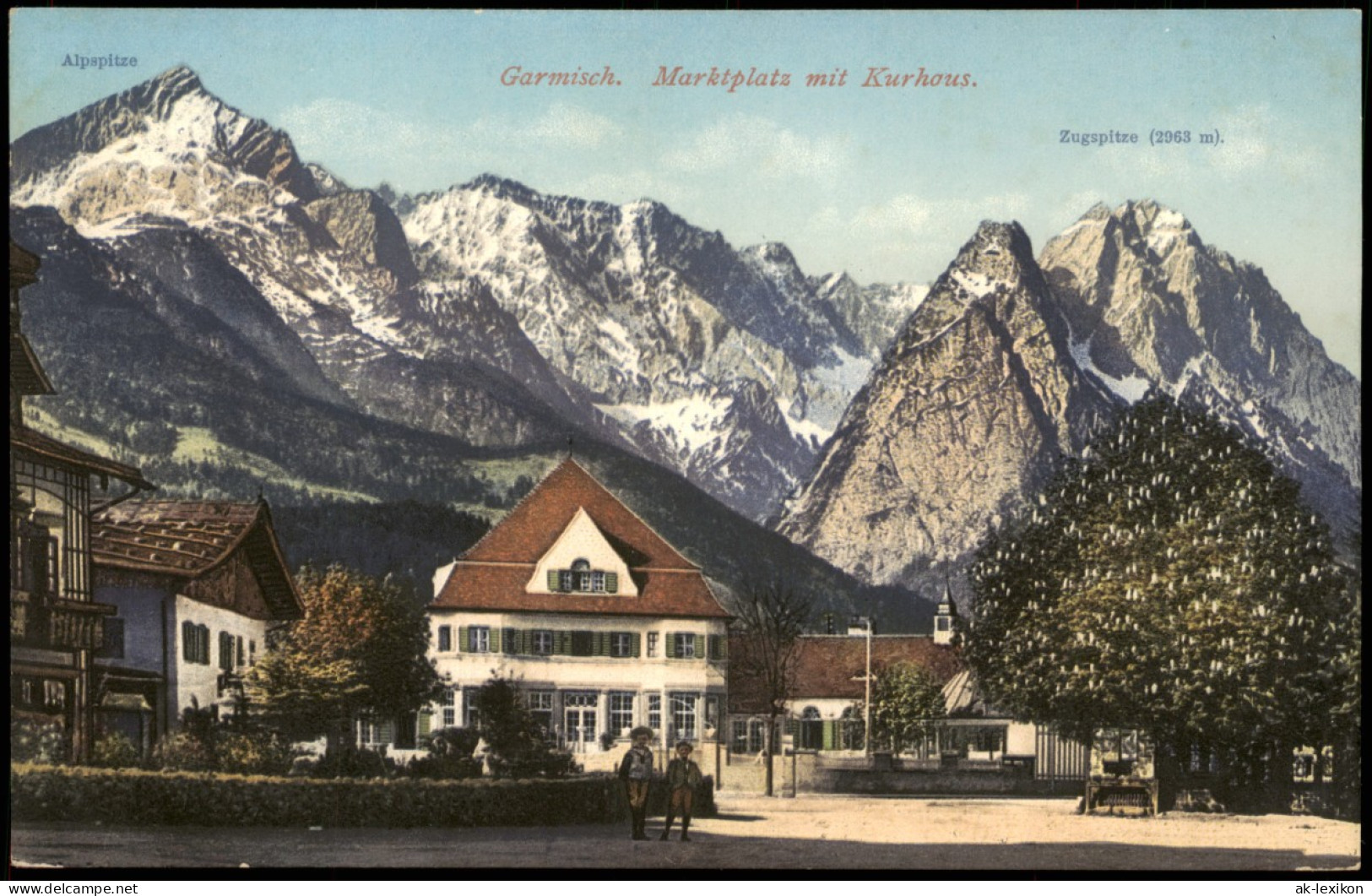 Ansichtskarte Garmisch-Partenkirchen Marktplatz Mit Kurhaus. 1912 - Garmisch-Partenkirchen