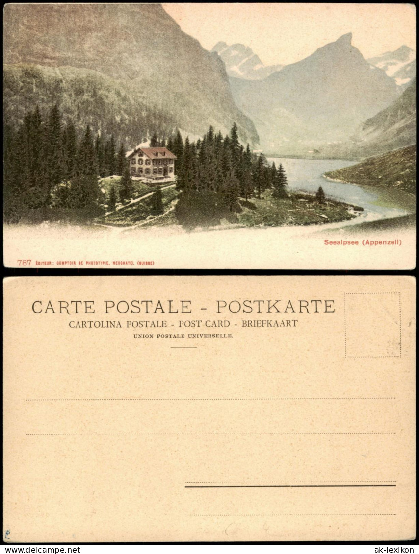 Ansichtskarte Appenzell (CH) Seealpsee (Appenzell) 1912 - Sonstige & Ohne Zuordnung
