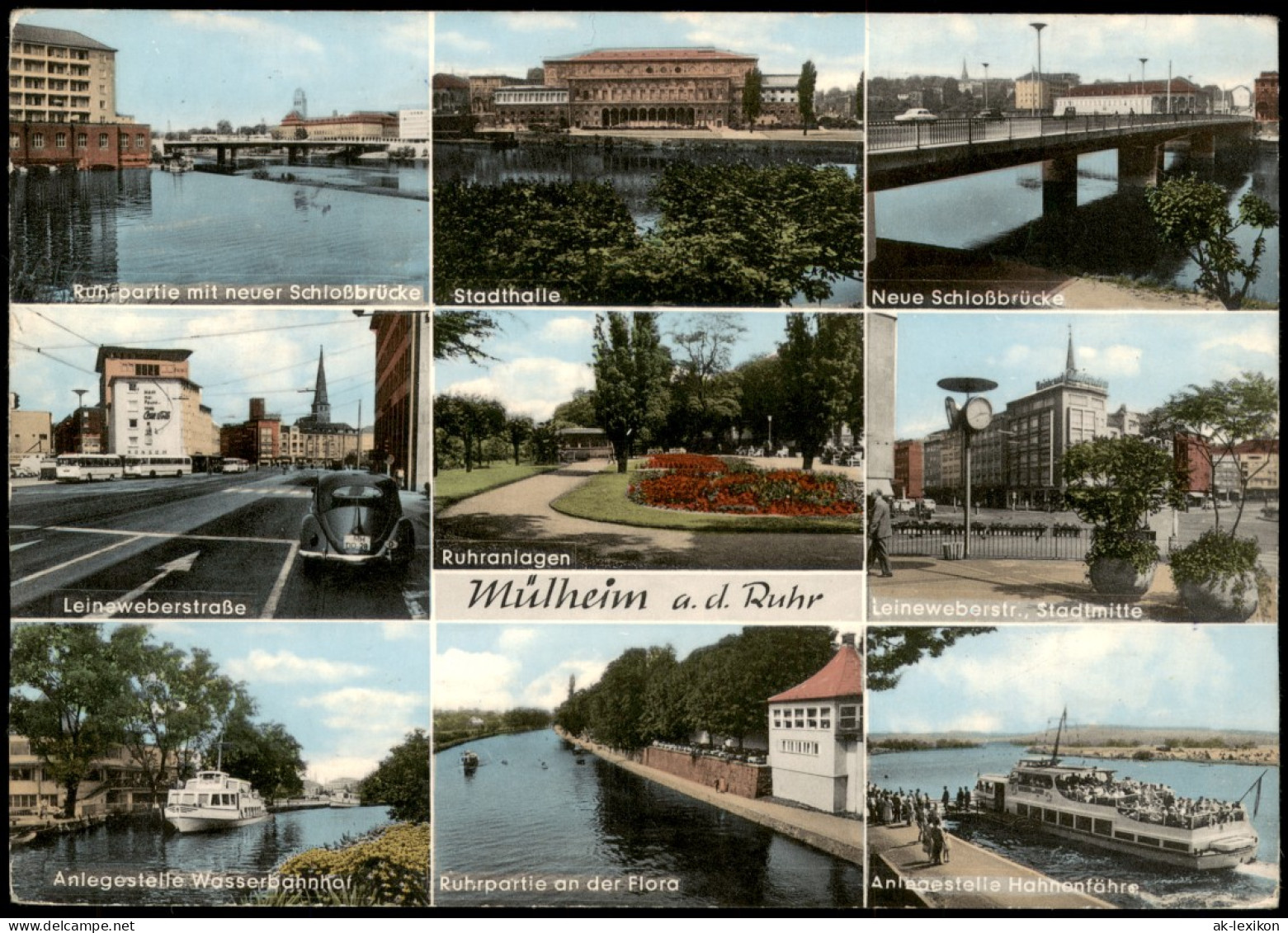 Ansichtskarte Mülheim An Der Ruhr Stadtteilansichten - VW Käfer 1969 - Mülheim A. D. Ruhr