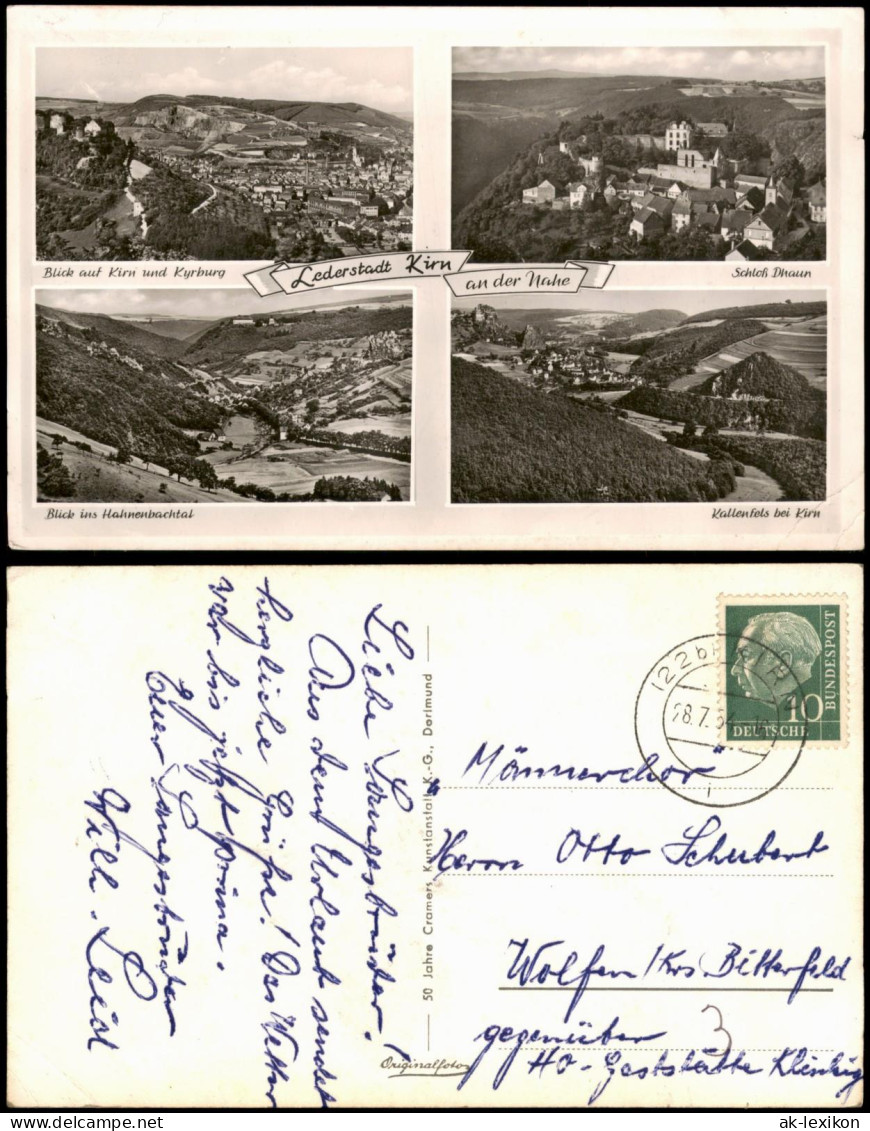 Ansichtskarte Kirn 4 Bild Stadt Und Umgebung 1954 - Kirn