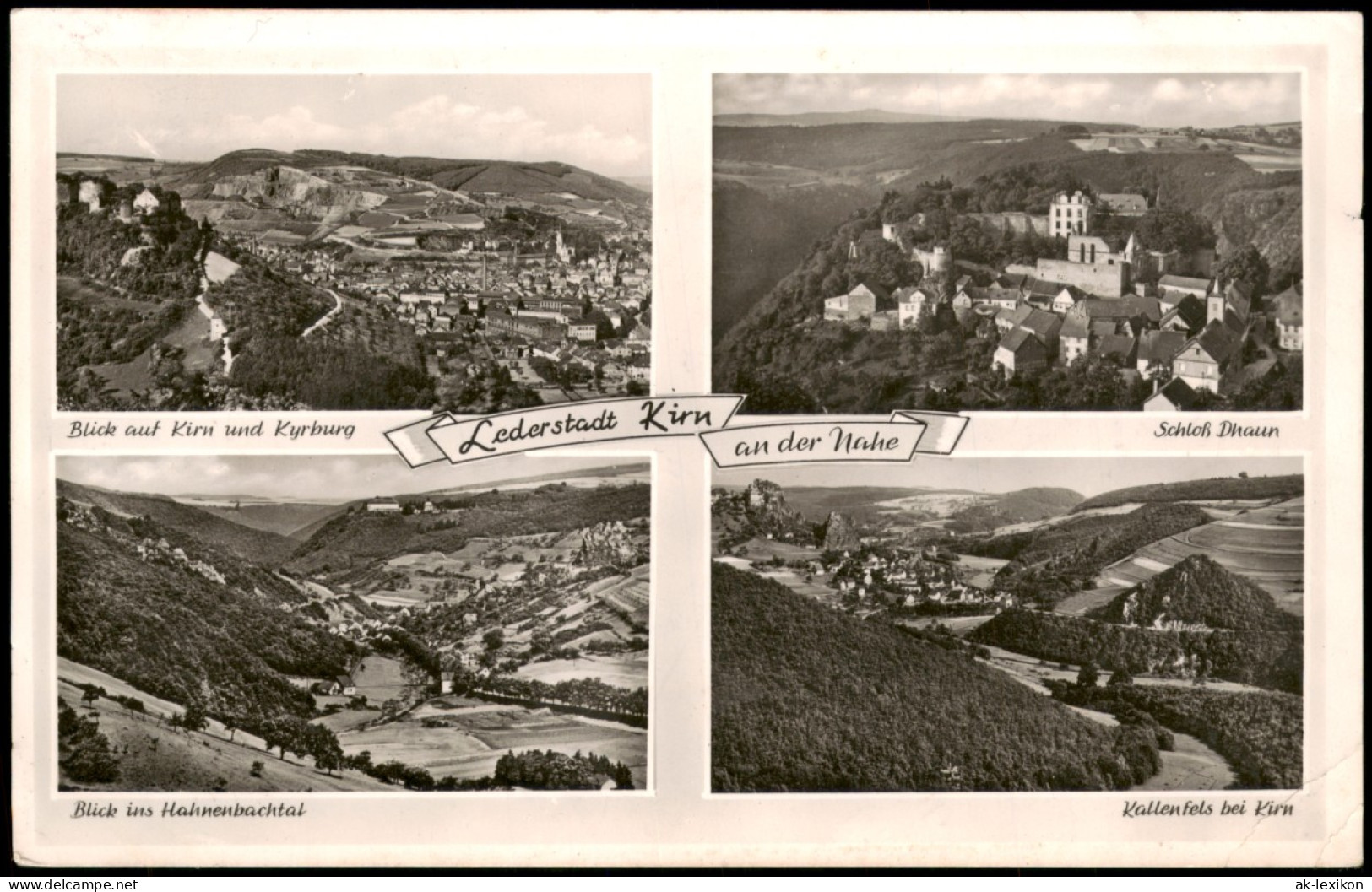Ansichtskarte Kirn 4 Bild Stadt Und Umgebung 1954 - Kirn