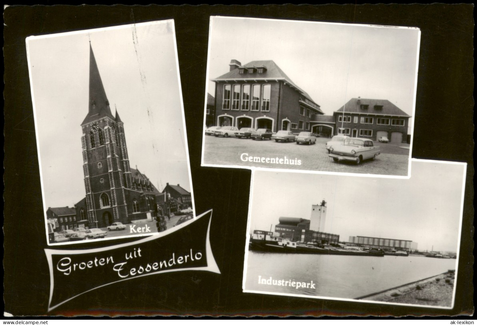 Postkaart Tessenderlo Industriepark Gemeentehuis Kerk 3 Bild 1973 - Autres & Non Classés