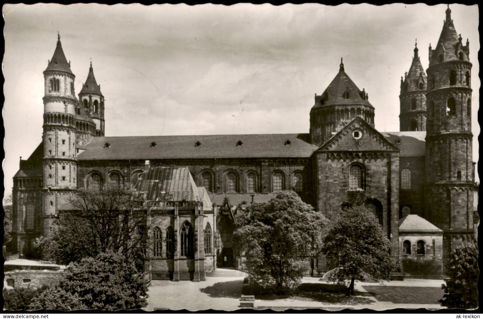 Ansichtskarte Worms Dom St. Peter; Seitenansicht - Fotokarte 1959 - Worms