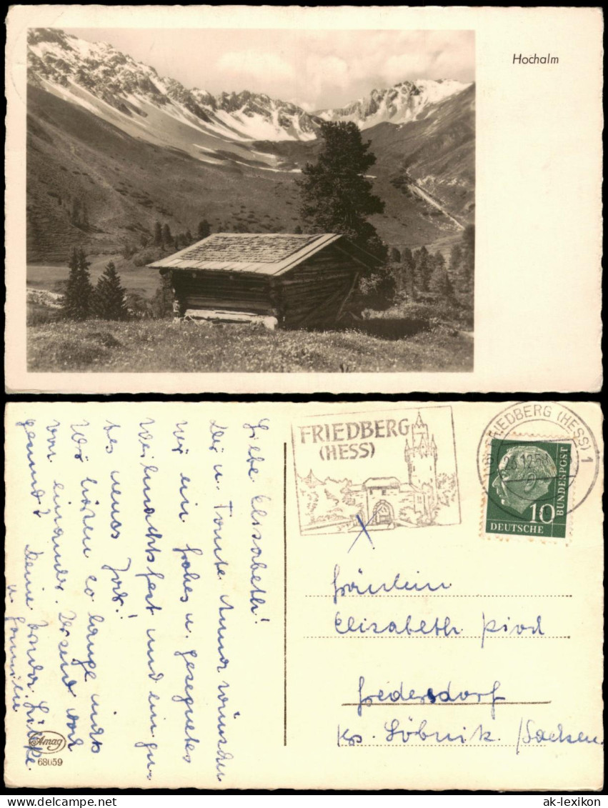 Ansichtskarte  Hochalm Hütte - Alpen 1958 - Unclassified