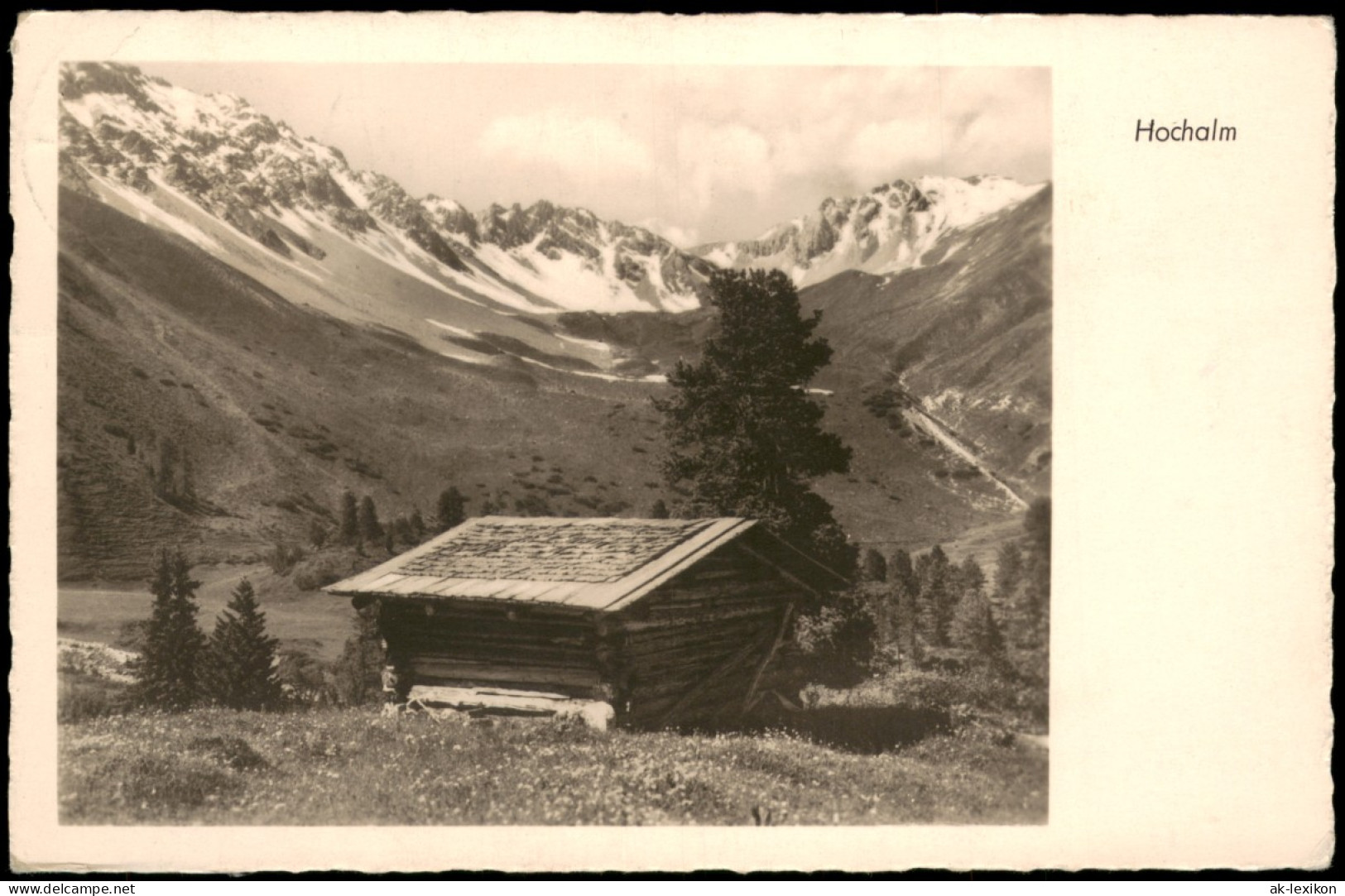 Ansichtskarte  Hochalm Hütte - Alpen 1958 - Unclassified