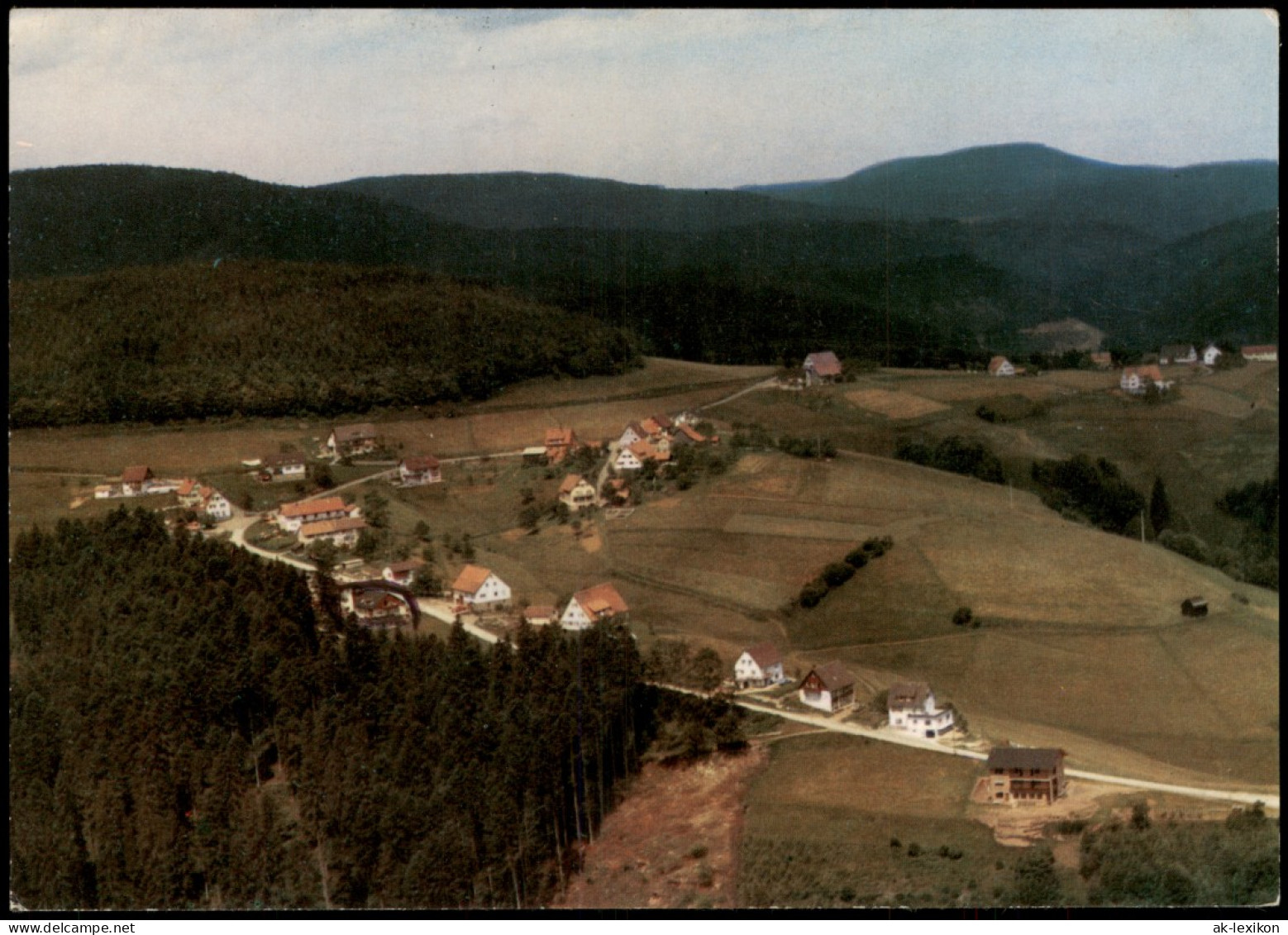 Ansichtskarte Huzenbach-Baiersbronn Luftbild 1973 - Baiersbronn