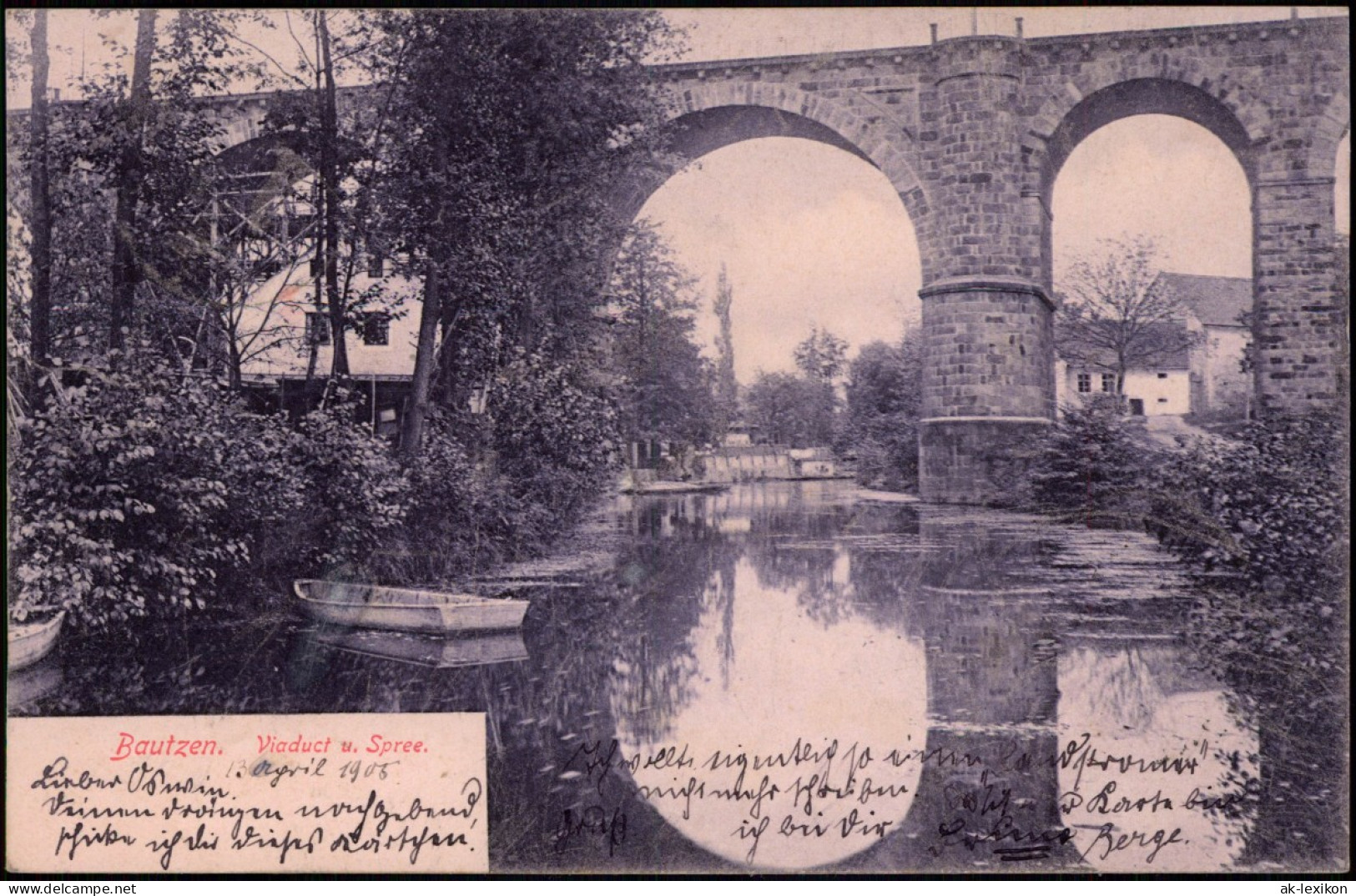 Ansichtskarte Bautzen Budyšin Viaduct U. Spree 1905 - Bautzen