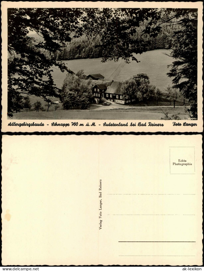 Postcard Bad Reinerz Duszniki-Zdrój Adlergebirgsbaude 1934 - Schlesien