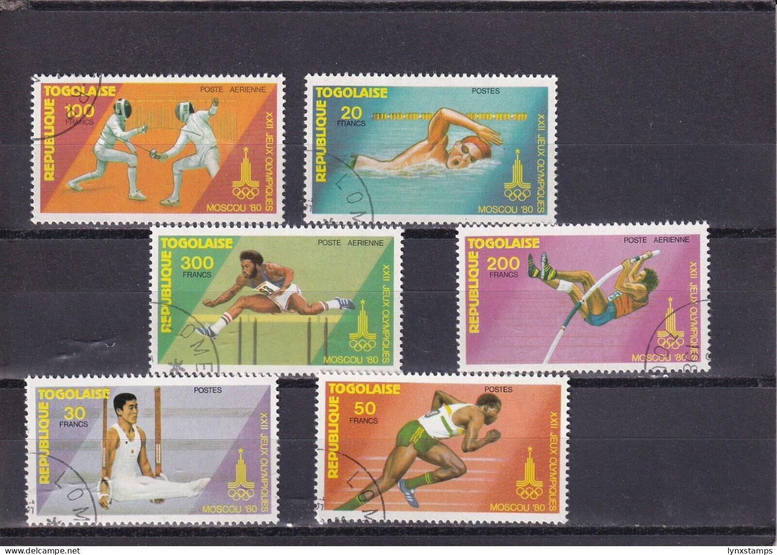 SA03 Togo 1980 Olympics Moscow, USSR Airmail And Postage Used Stamps - Verano 1980: Moscu