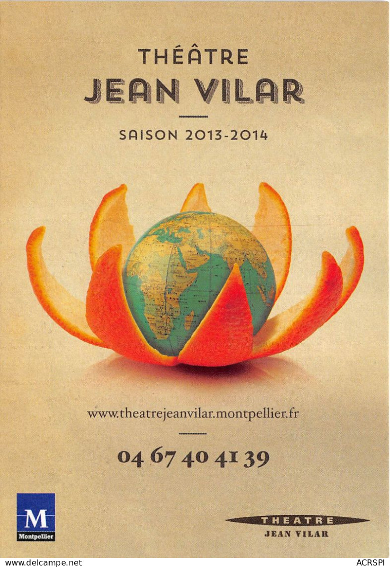 THEATRE JEAN VILAR MONTPELLIER 7(scan Recto-verso) MB2314 - Advertising