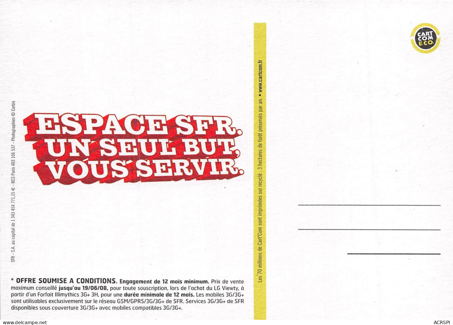 Espace SFR Bravo La Selection 25(scan Recto-verso) MB2313 - Pubblicitari
