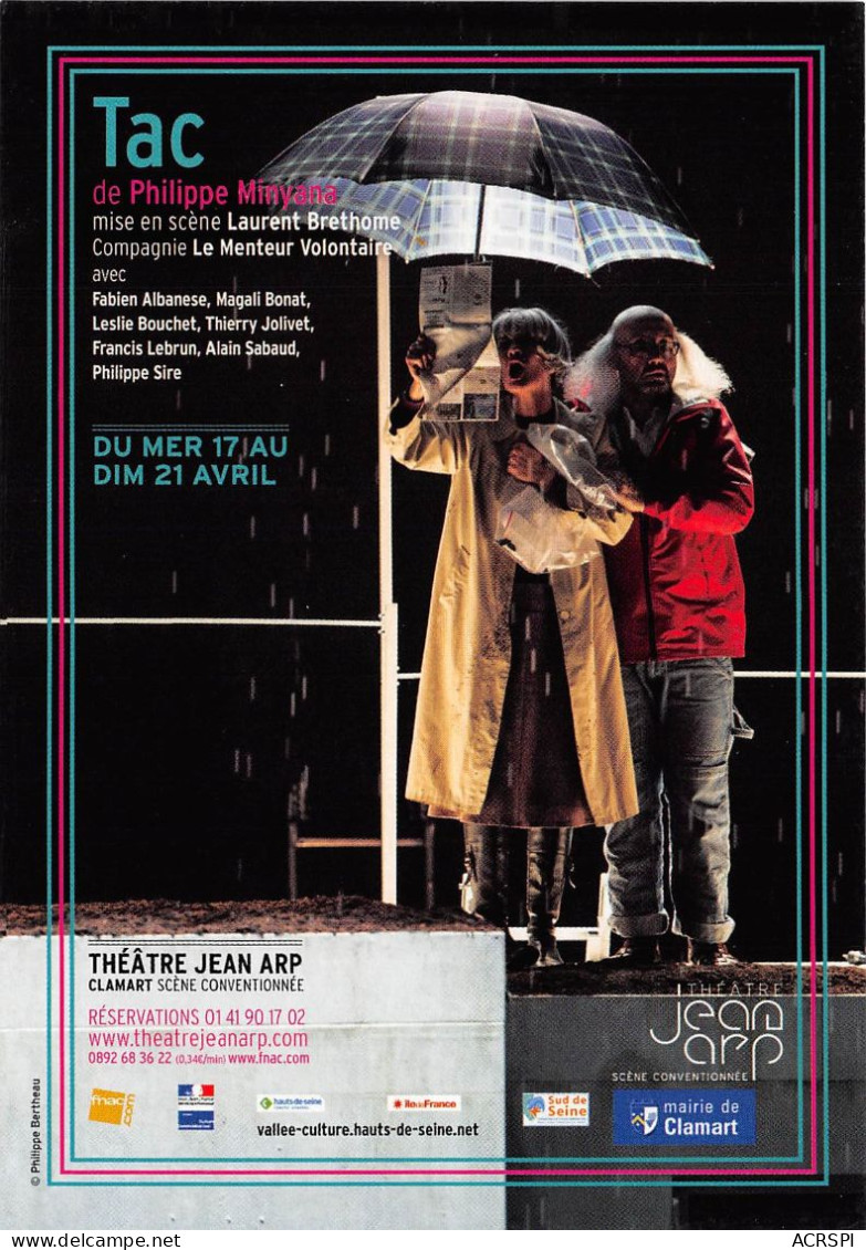 TAC De Philippe Minyana Theatre Jean Arp 4(scan Recto-verso) MB2312 - Werbepostkarten