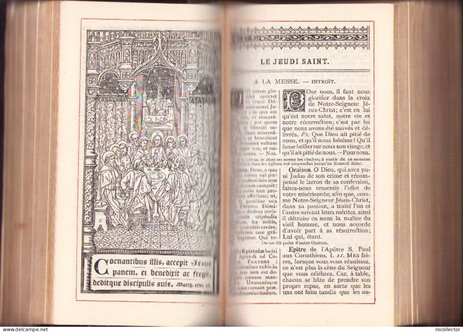 Missel Et Vesperal Conforme Au Missel Et Au Breviaire Romains. Texte Latin Et Francais No126 1911 690SPN - Alte Bücher