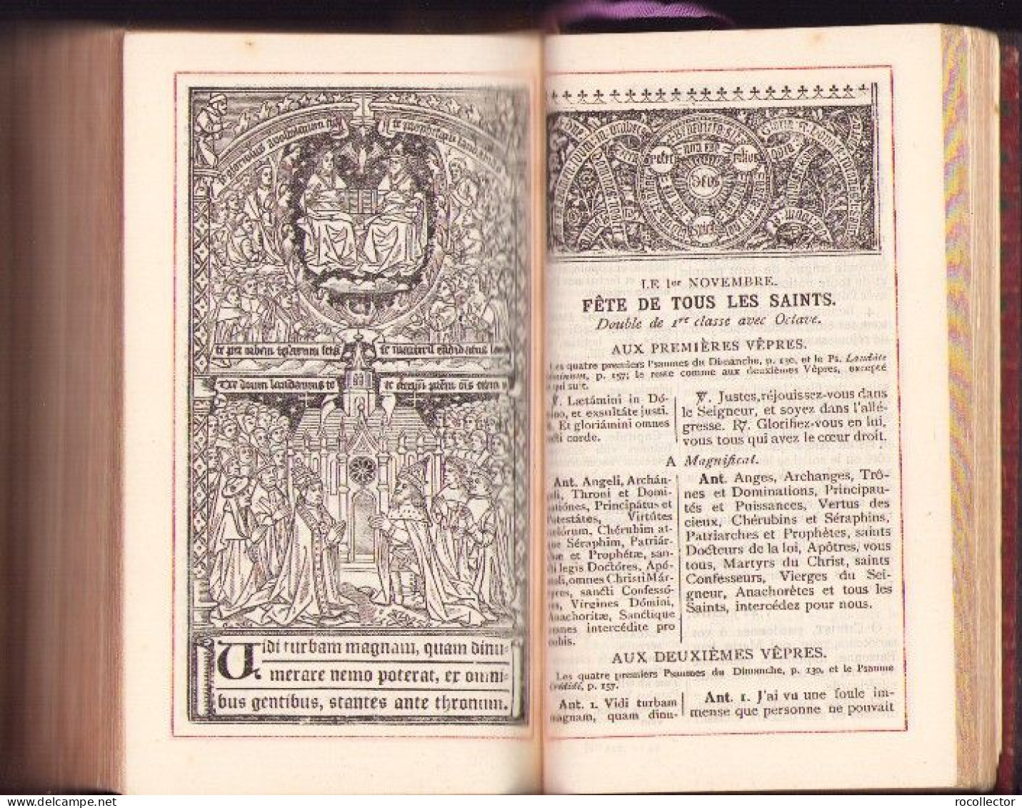 Missel Et Vesperal Conforme Au Missel Et Au Breviaire Romains. Texte Latin Et Francais No126 1911 690SPN - Livres Anciens