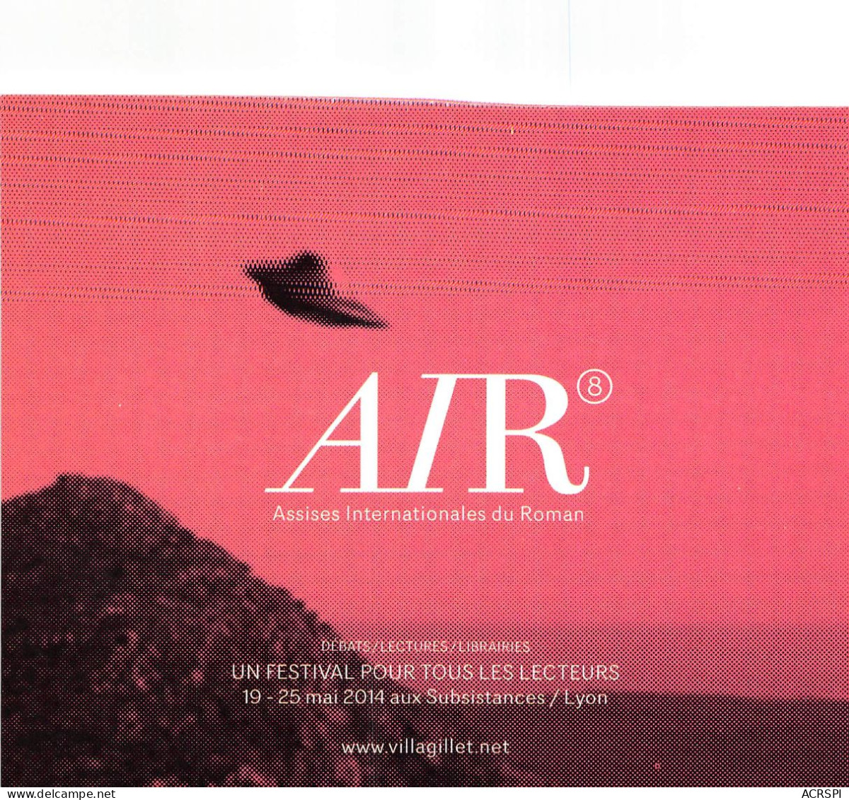 AIR ASSISES INTERNATIONALES DU ROMAN Lyon 1(scan Recto-verso) MB2323 - Publicité