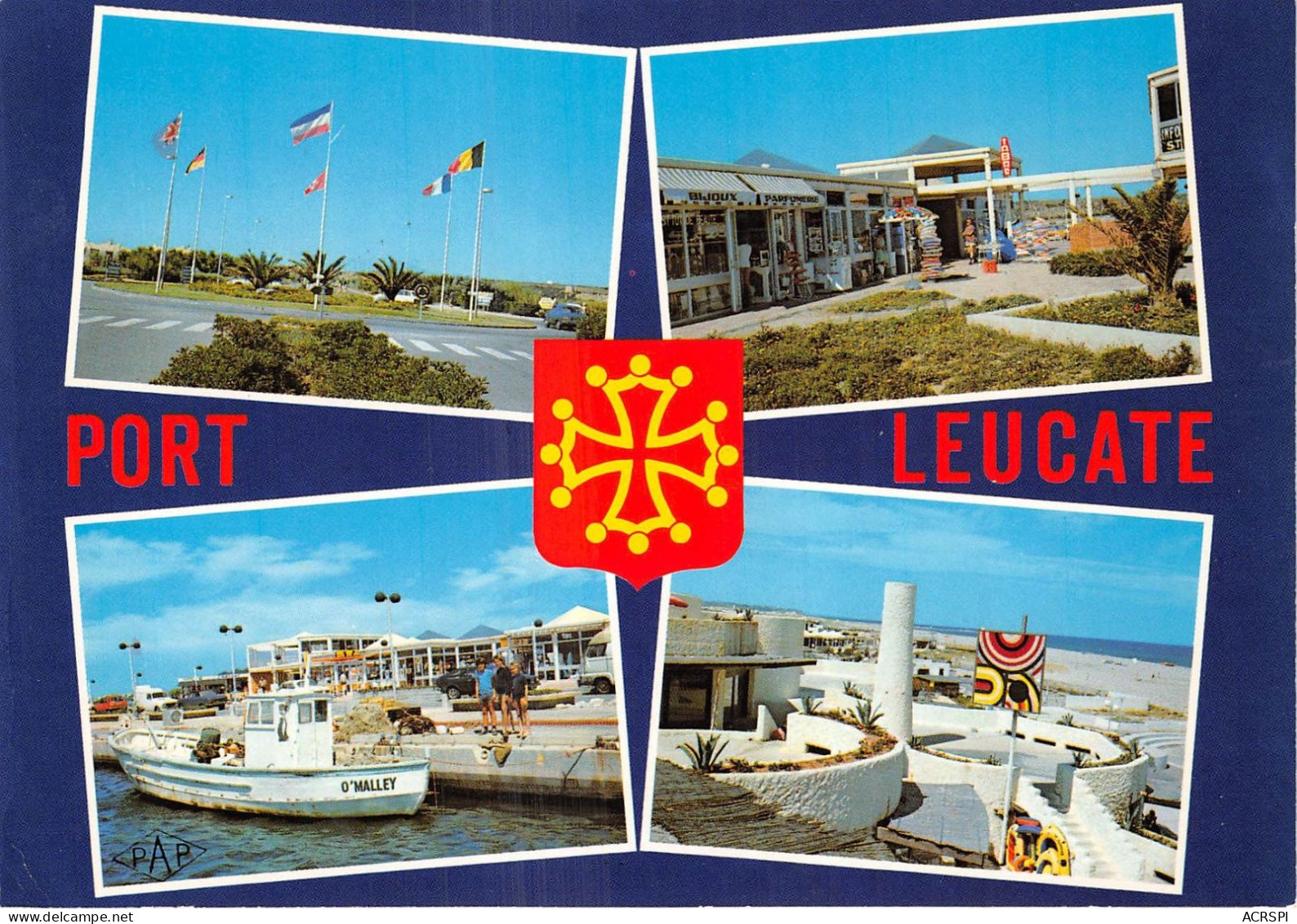 PORT LEUCATE Le Rond Point Le Centre Commercial Le Port Le Kyklos 15(scan Recto-verso) MB2344 - Leucate