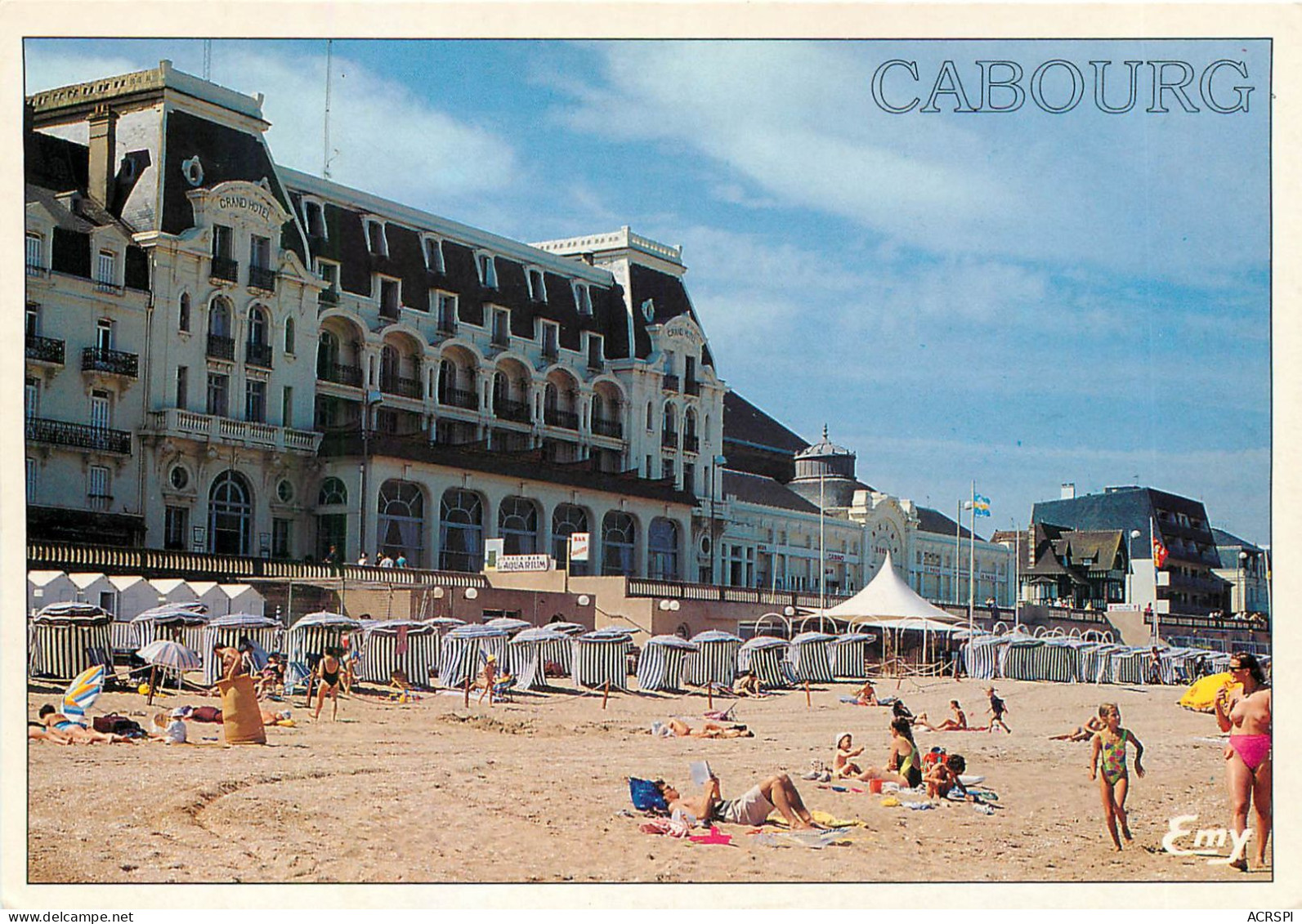 CABOURG La Plage Et Le Grand Hotel 17(scan Recto-verso) MB2385 - Cabourg