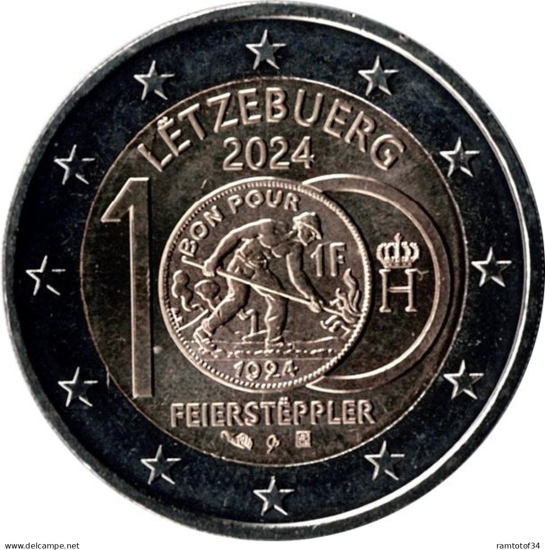 2024 LUXEMBOURG - 2 Euros Commémorative - Feiersteppler - Luxemburgo