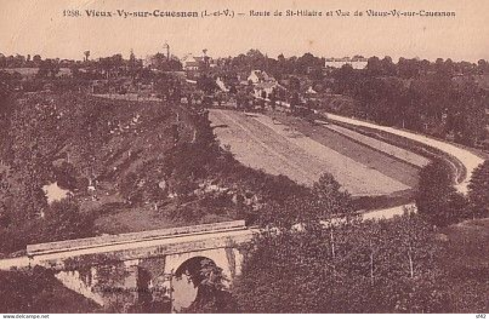 VIEUX VY SUR COUESNON        Route De St Hilaire Et Vue Du Vieux Vy - Altri & Non Classificati