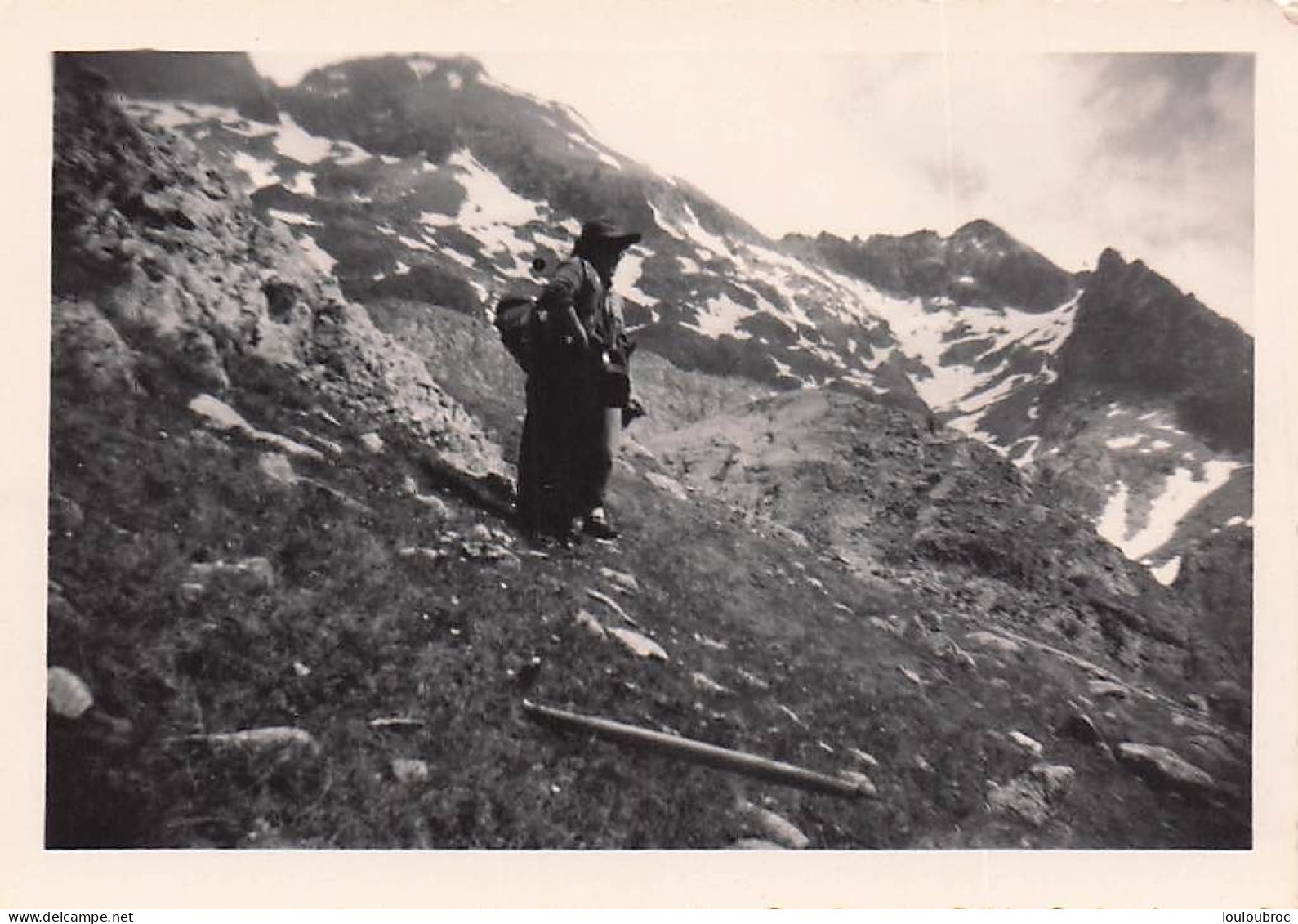 ALPES LE GELAS 1953  ALPINISME  PHOTO ORIGINALE  9 X 6 CM R6 - Places